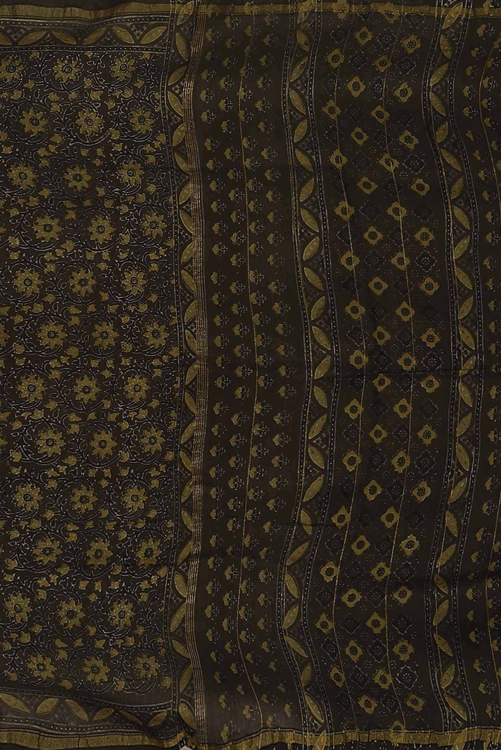 Green Chanderi Silk Cotton Saree