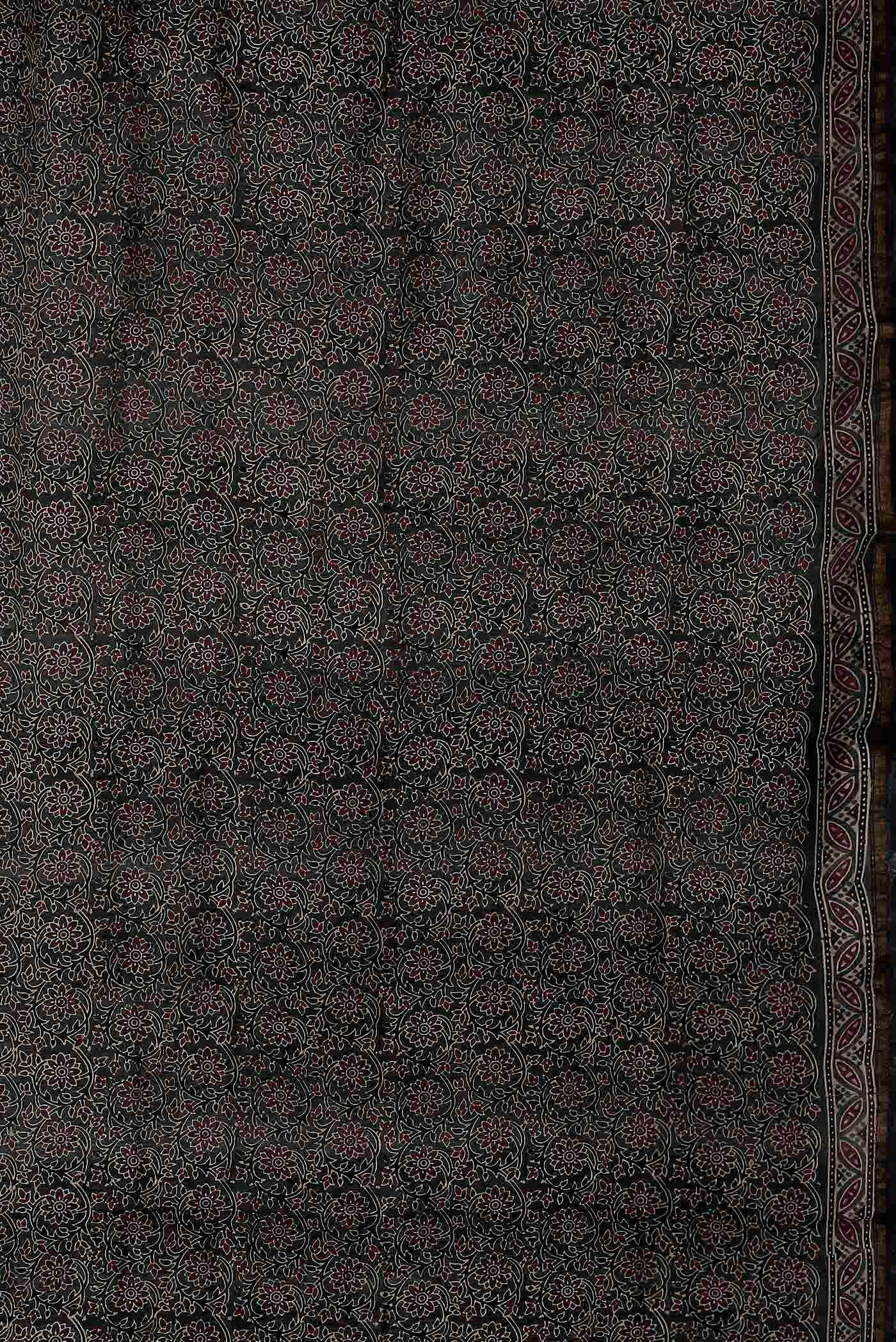 Blue Chanderi Silk Cotton Saree