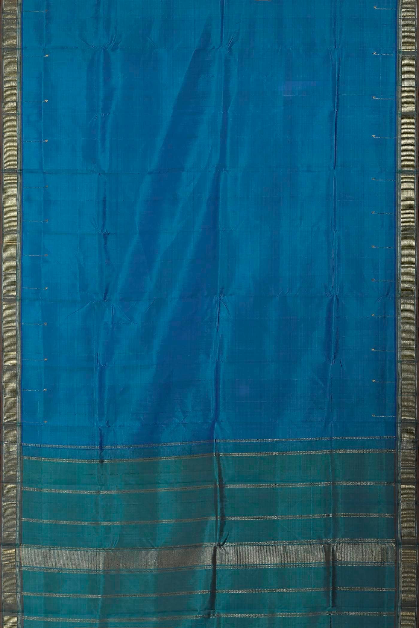 Blue Kanchipuram Silk Saree