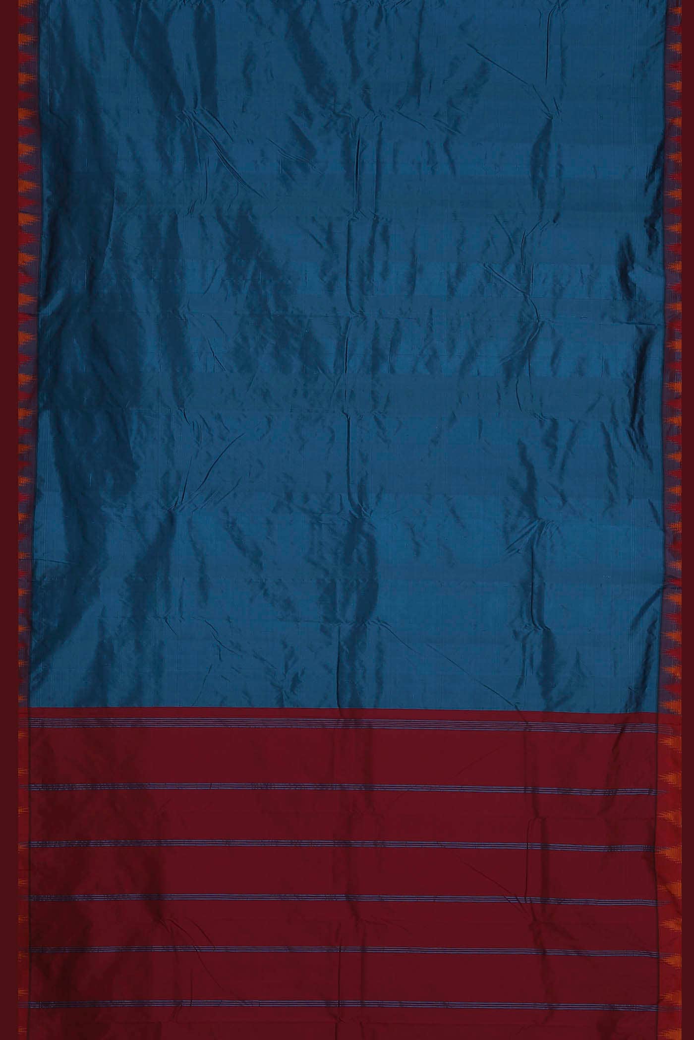 Blue Blended Bangalore Silk Saree
