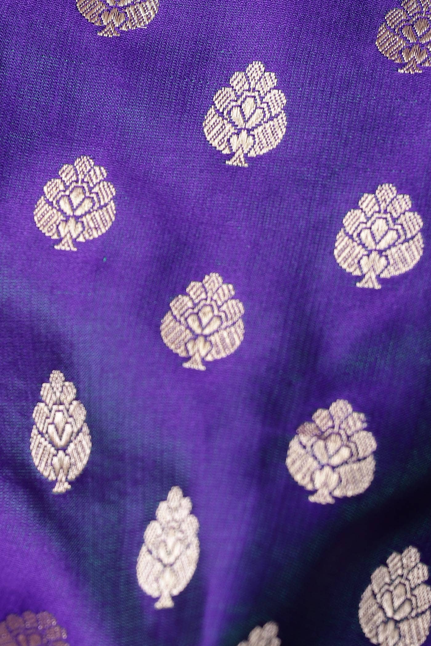 Blue Banarasi Silk Saree