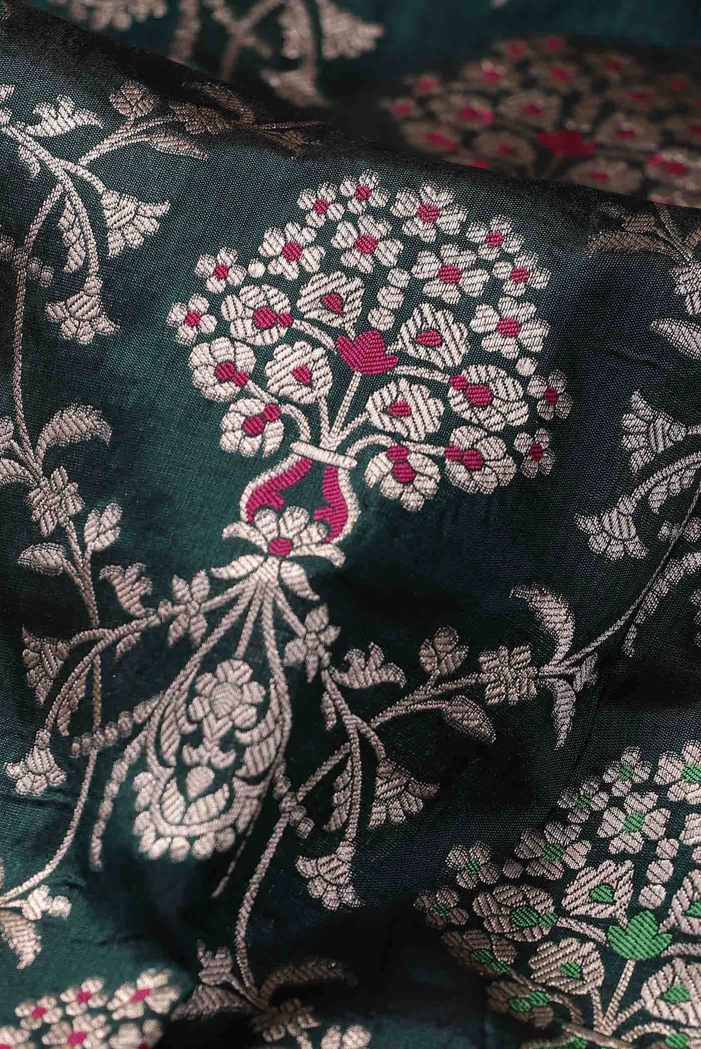 Green Banarasi Silk Saree