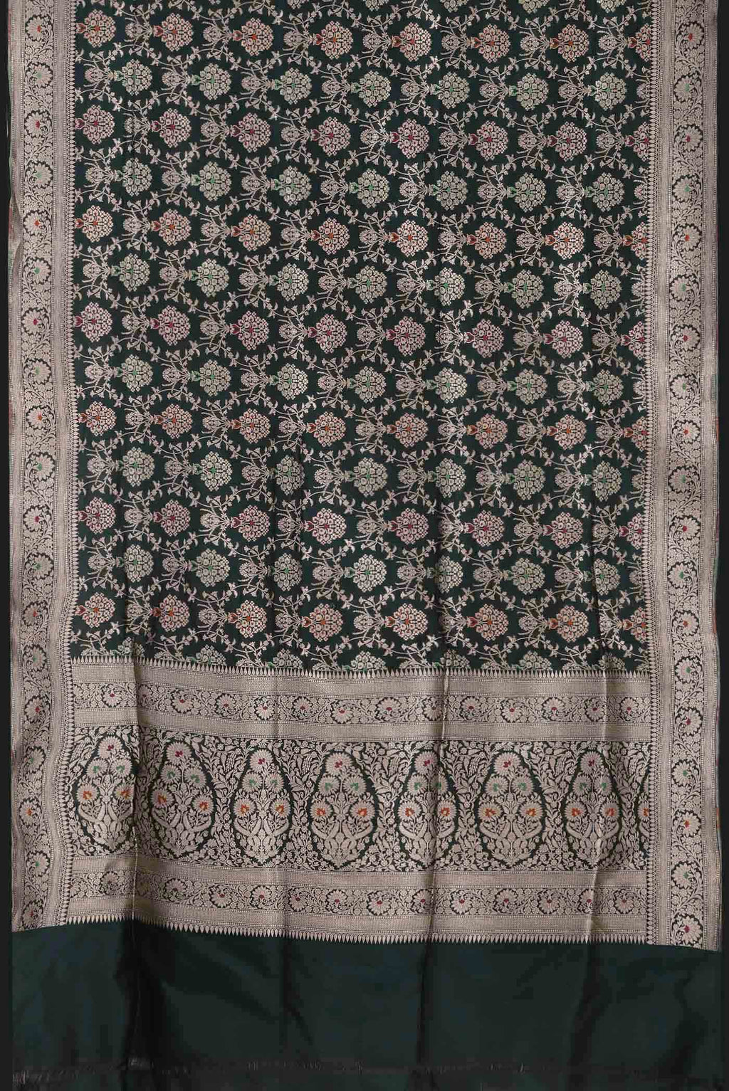 Green Banarasi Silk Saree