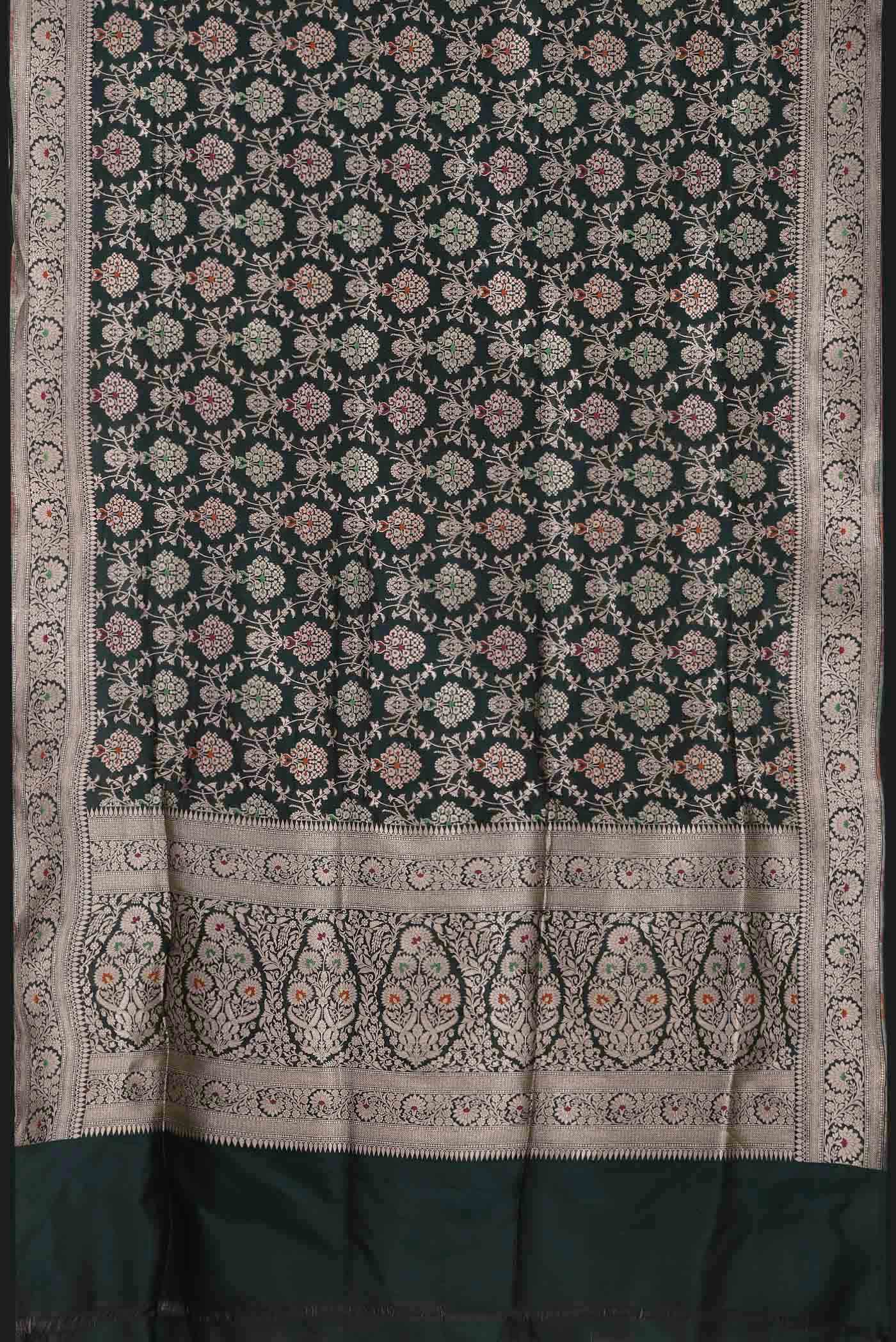 Green Banarasi Silk Saree