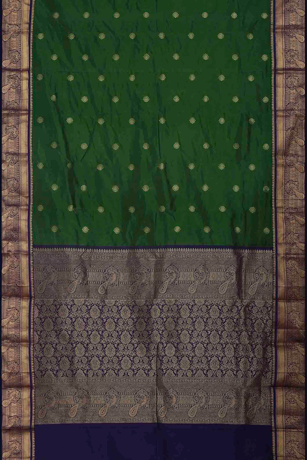 Green Blended Bangalore Silk Saree