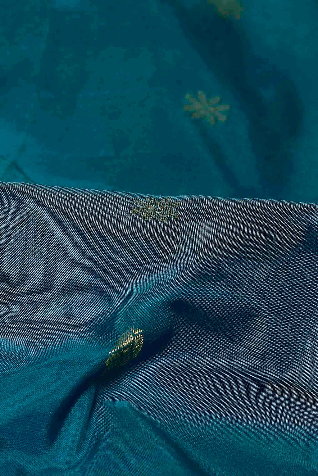 Blue Blended Bangalore Silk Saree