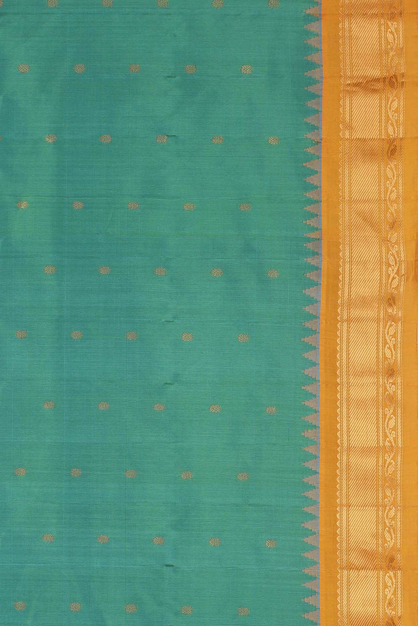 Green Gadwal Silk Saree