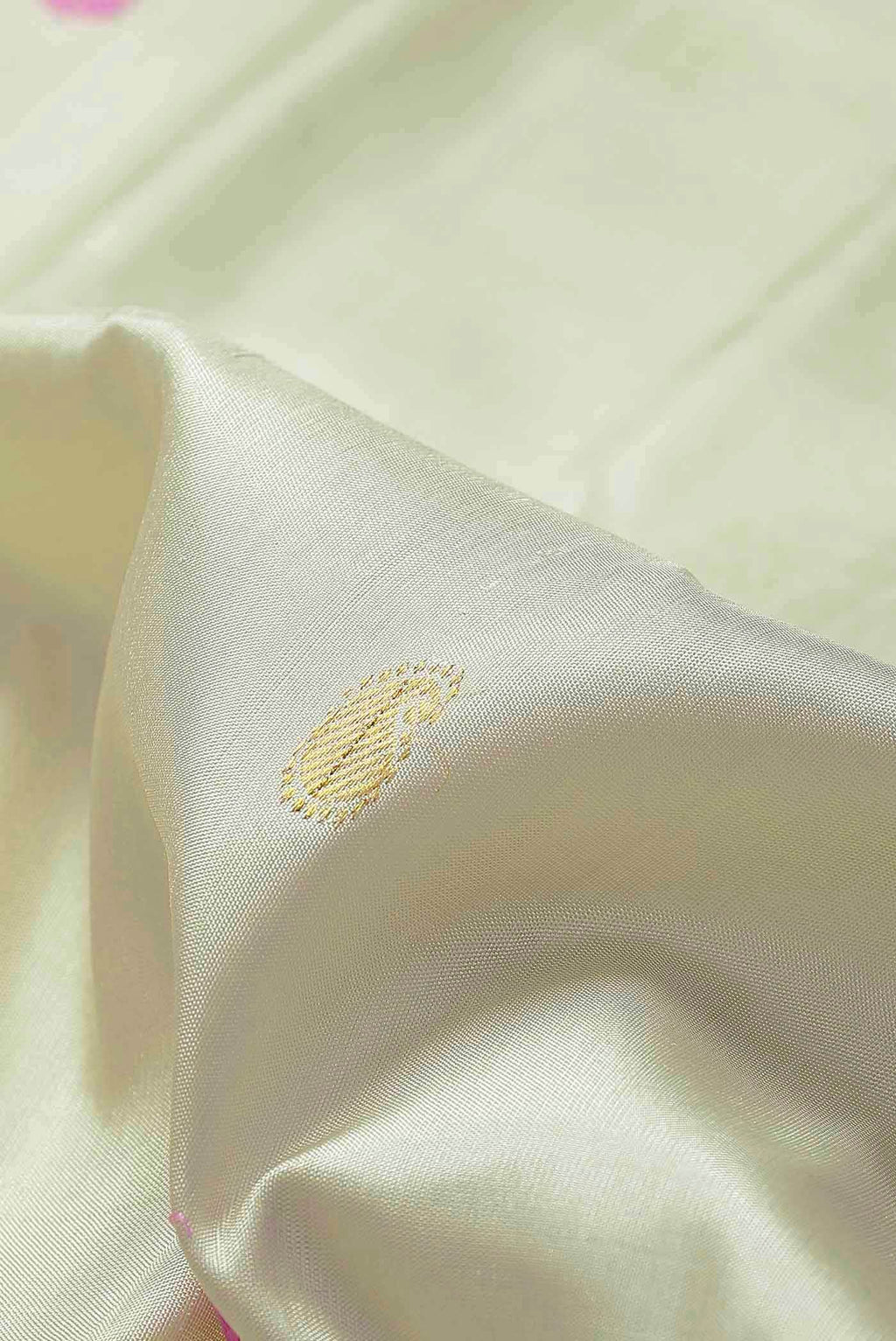 Beige Gadwal Silk Saree