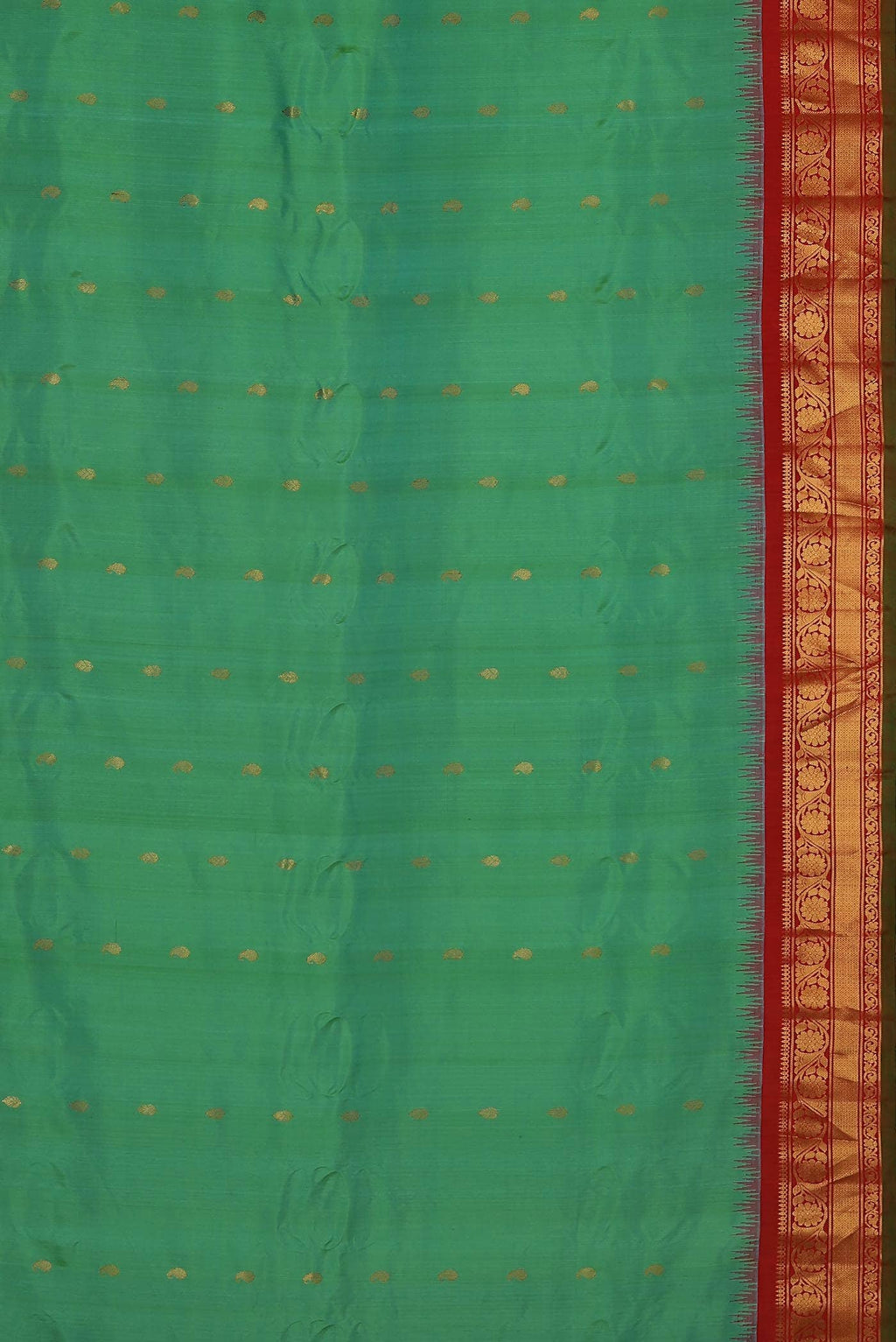 Green Gadwal Silk Saree