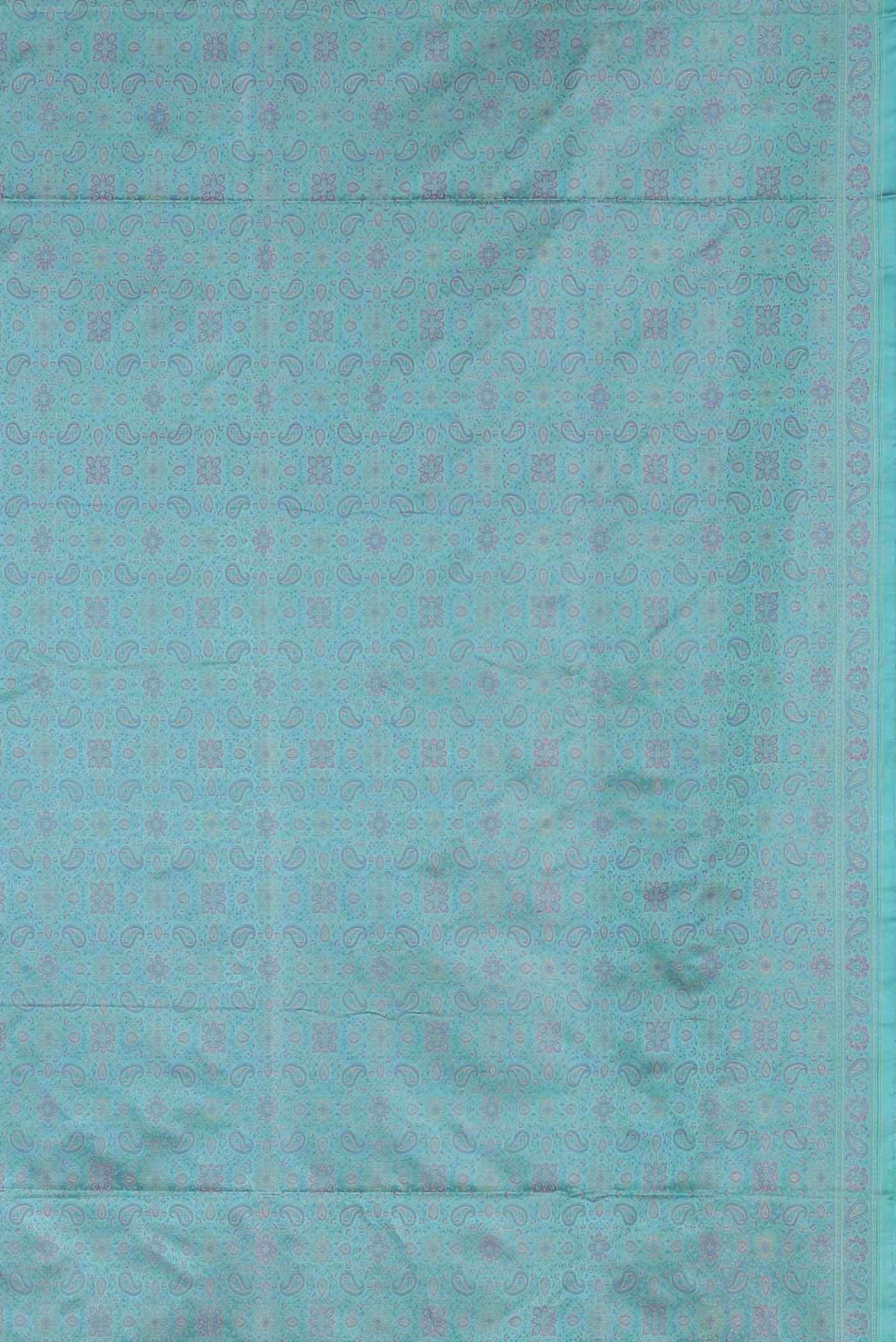 Blue Banarasi Tanchoi Silk Saree