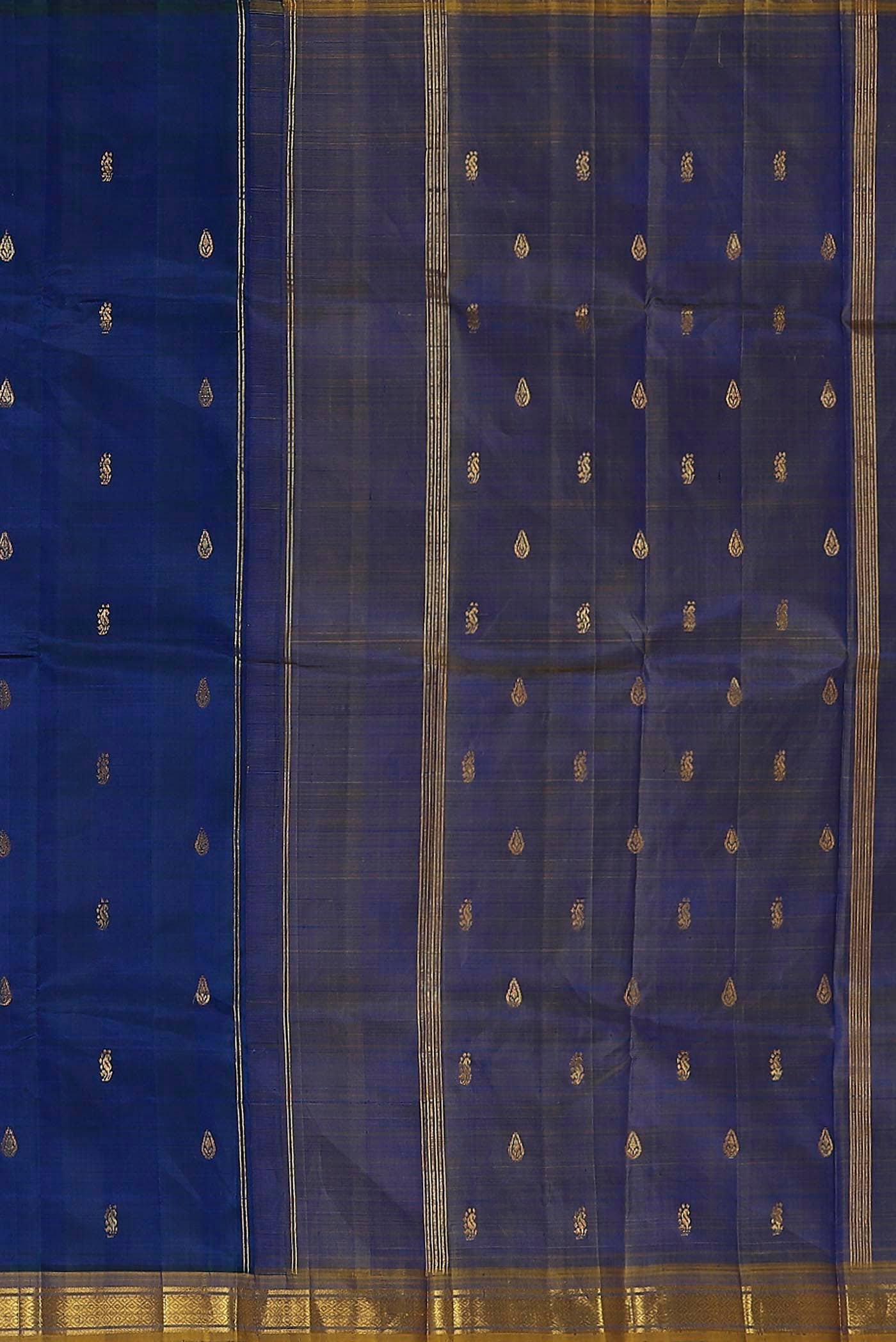 Blue Kanchipuram Silk Saree