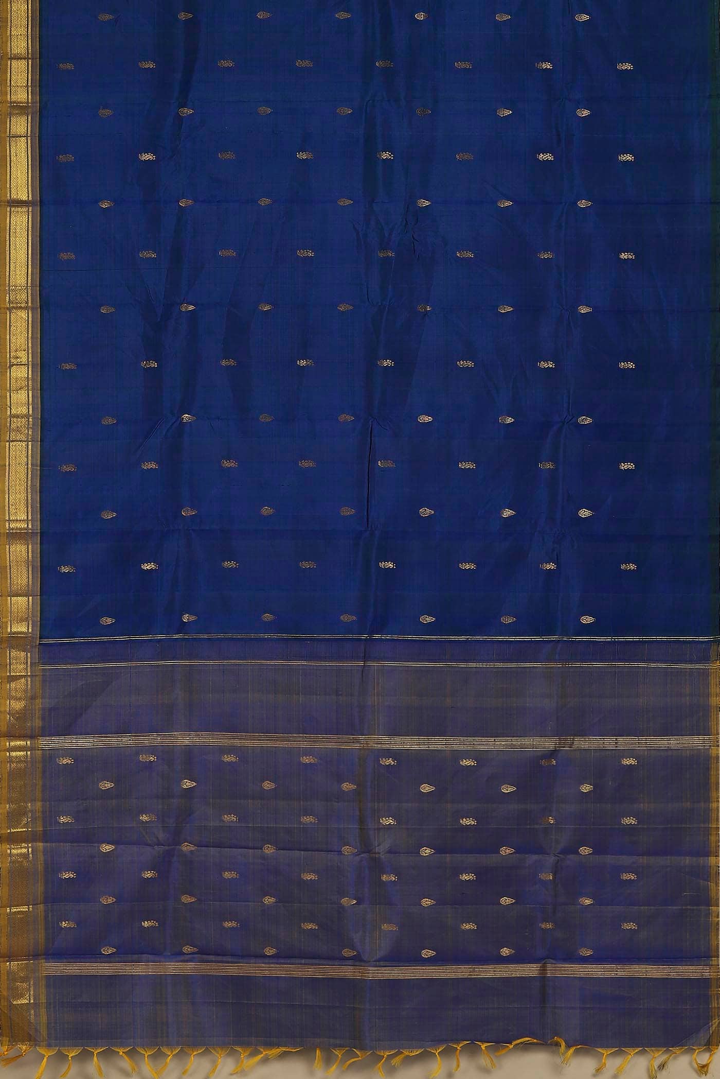 Blue Kanchipuram Silk Saree