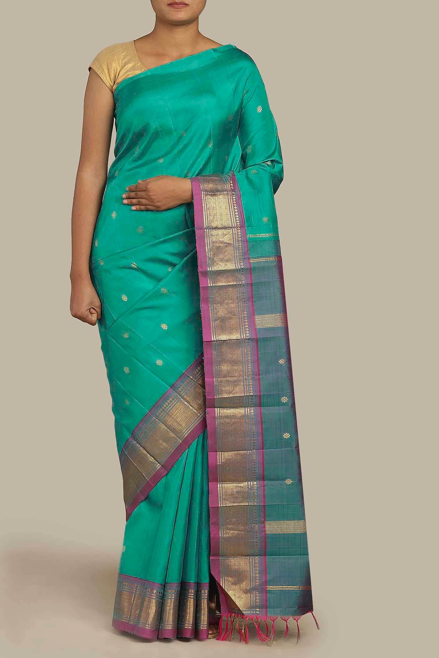 Green Kanchipuram Silk Saree