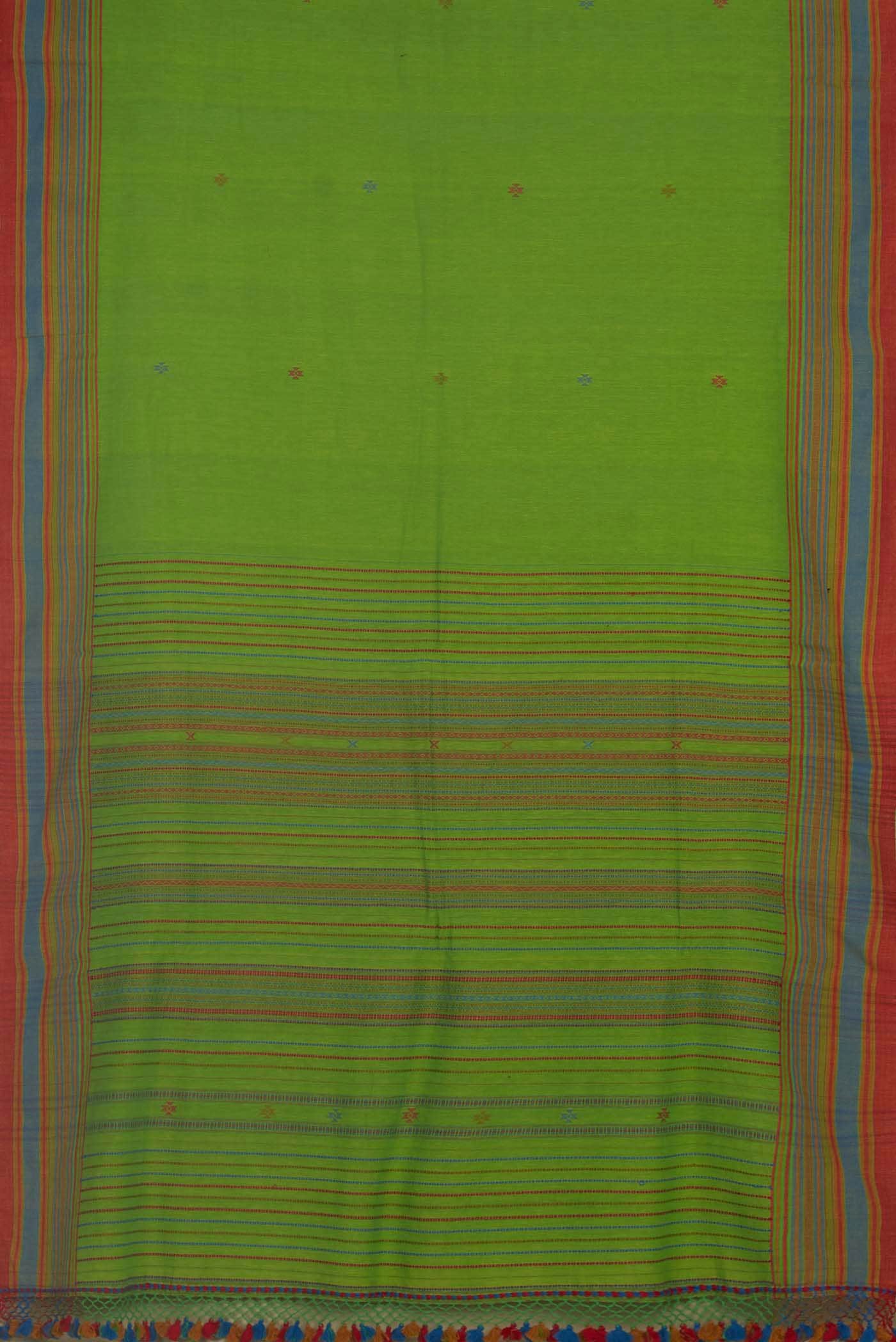 Green Bengal Cotton Saree