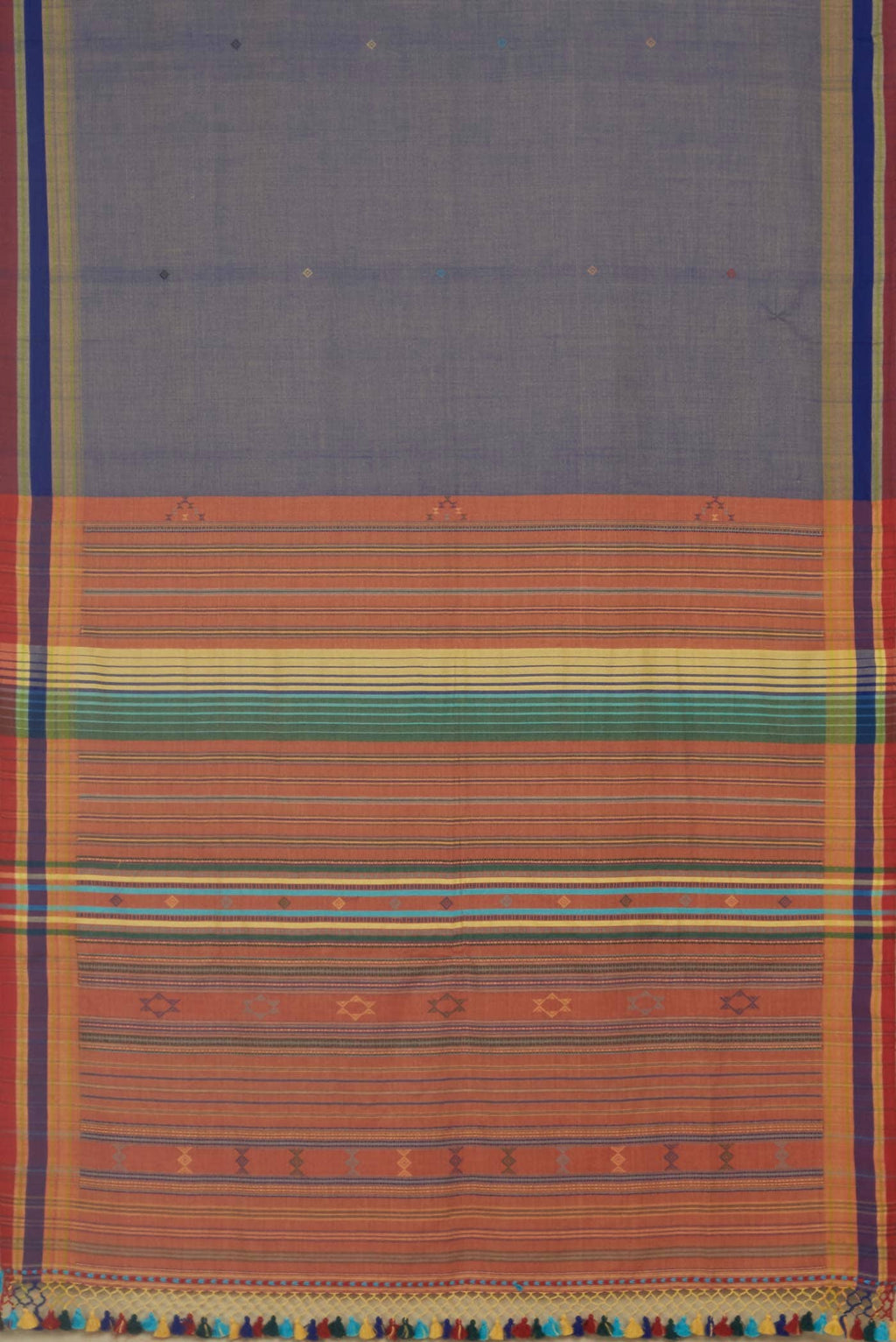 Blue Bengal Cotton Saree