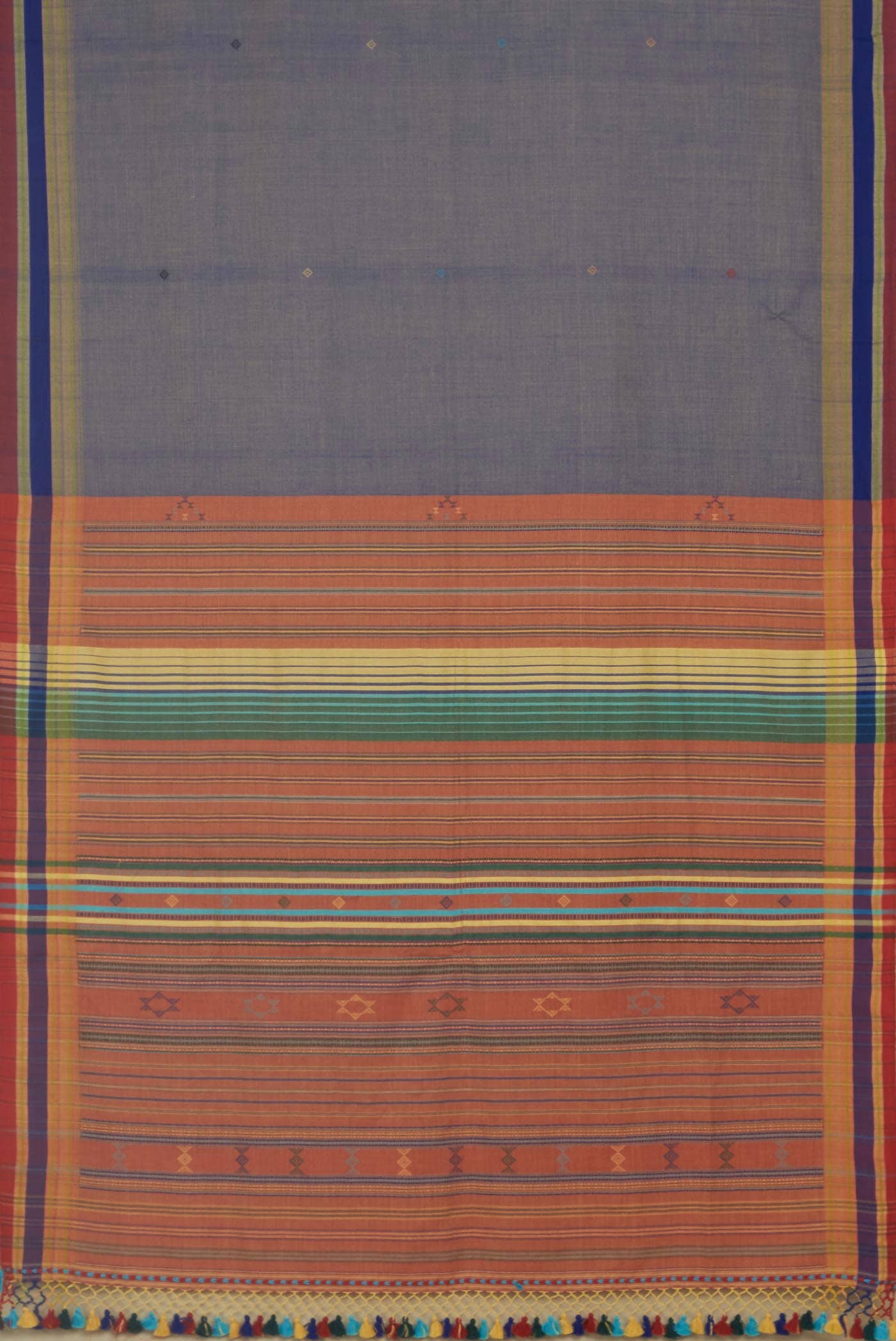 Blue Bengal Cotton Saree