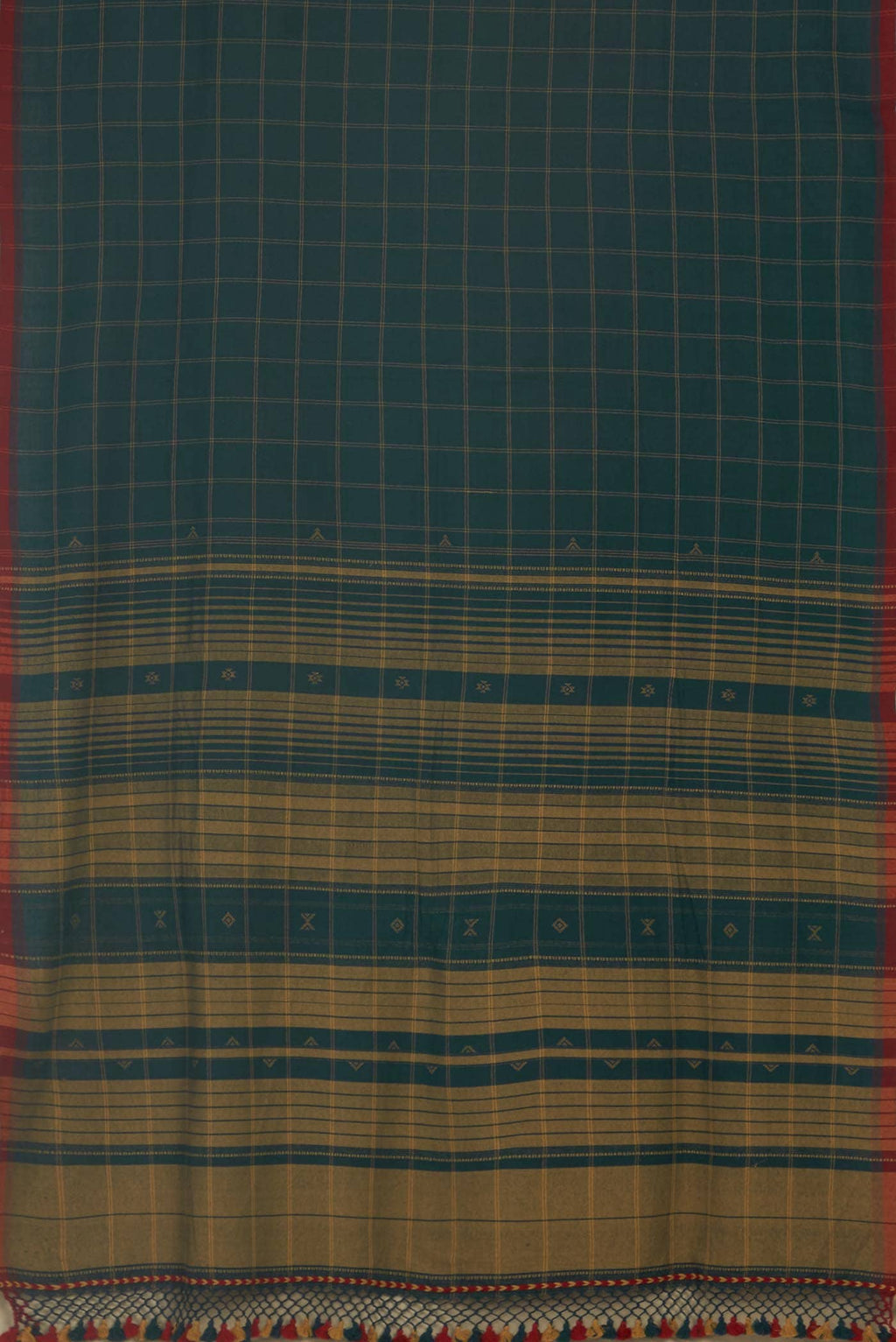 Blue Bengal Cotton Saree