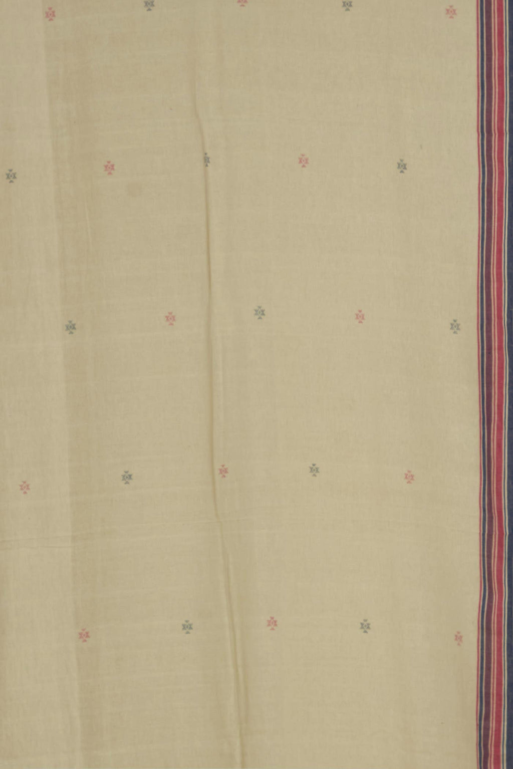 Cream Bengal Cotton Saree