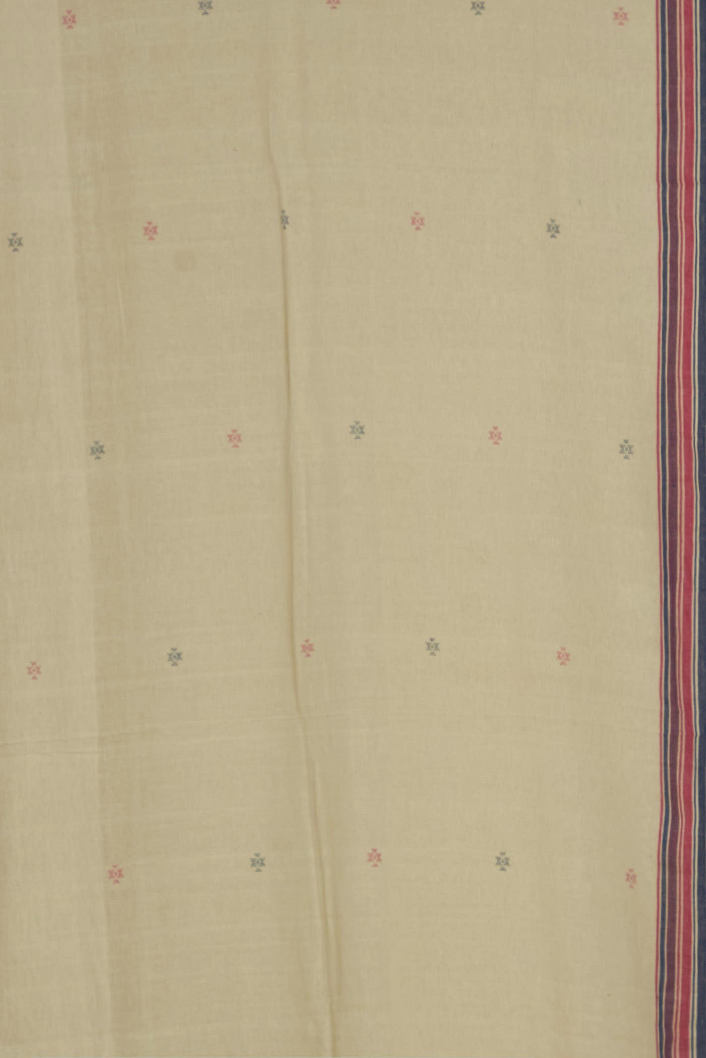 Cream Bengal Cotton Saree