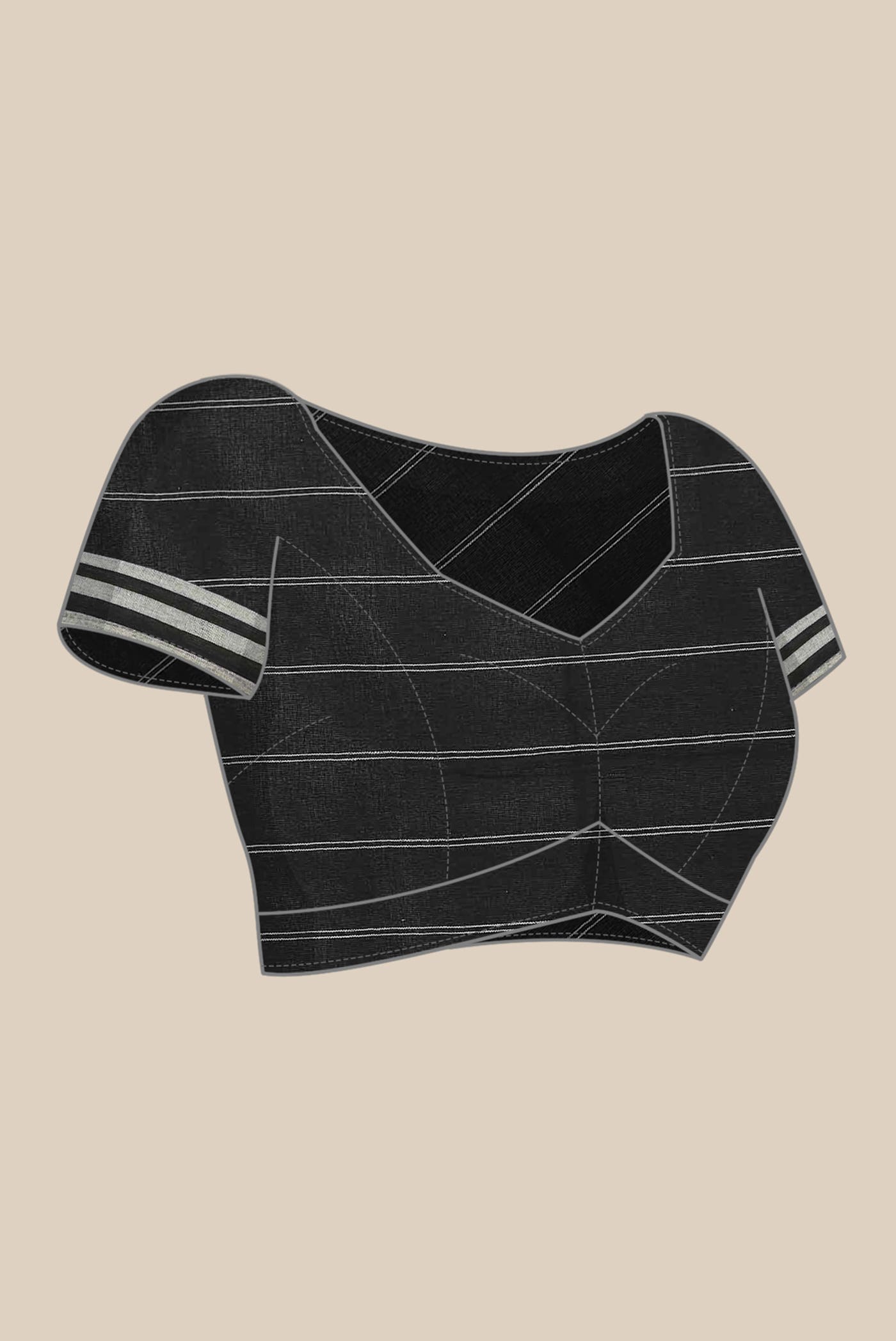 Black Handloom Cotton Saree