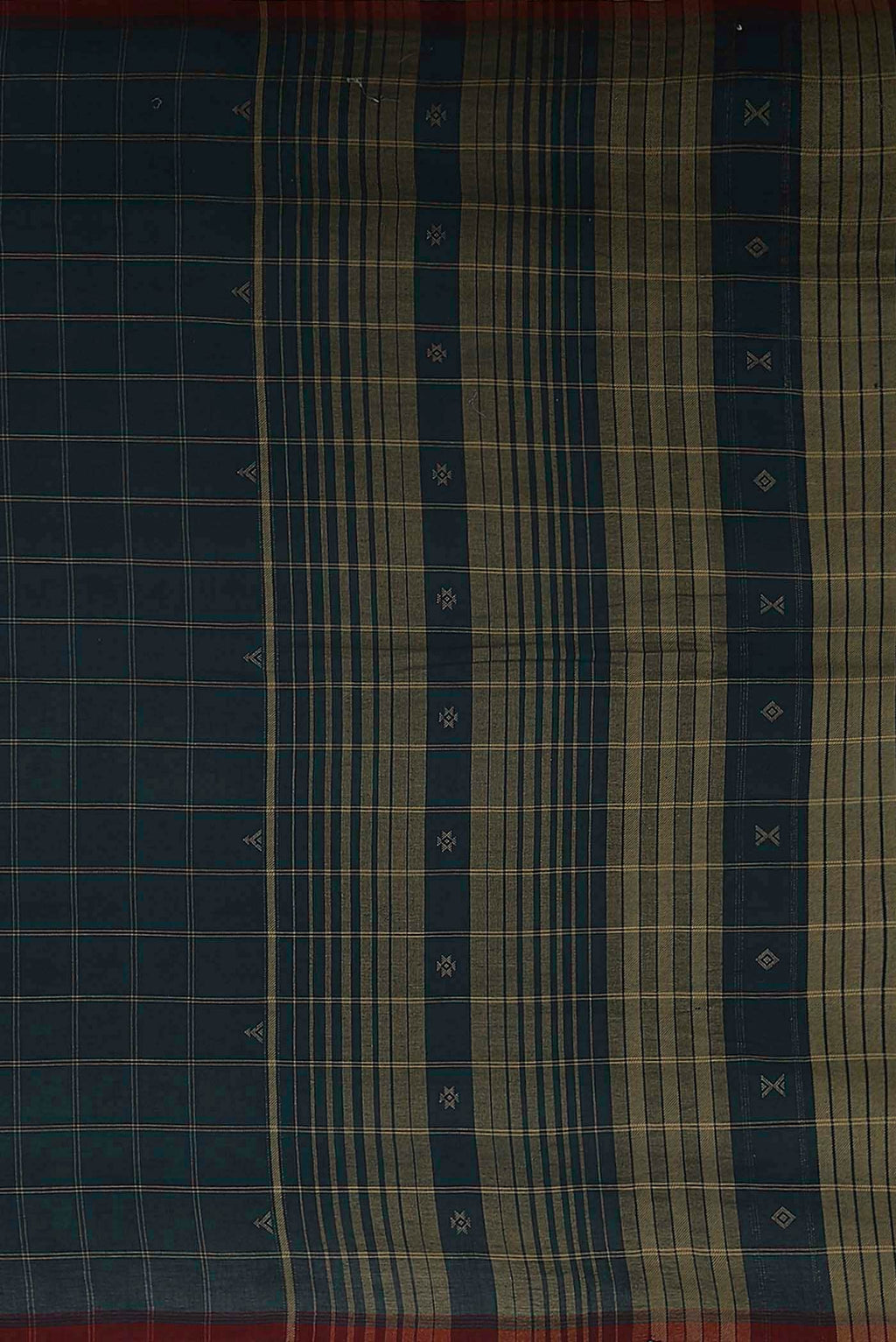 Blue Handloom Cotton Saree