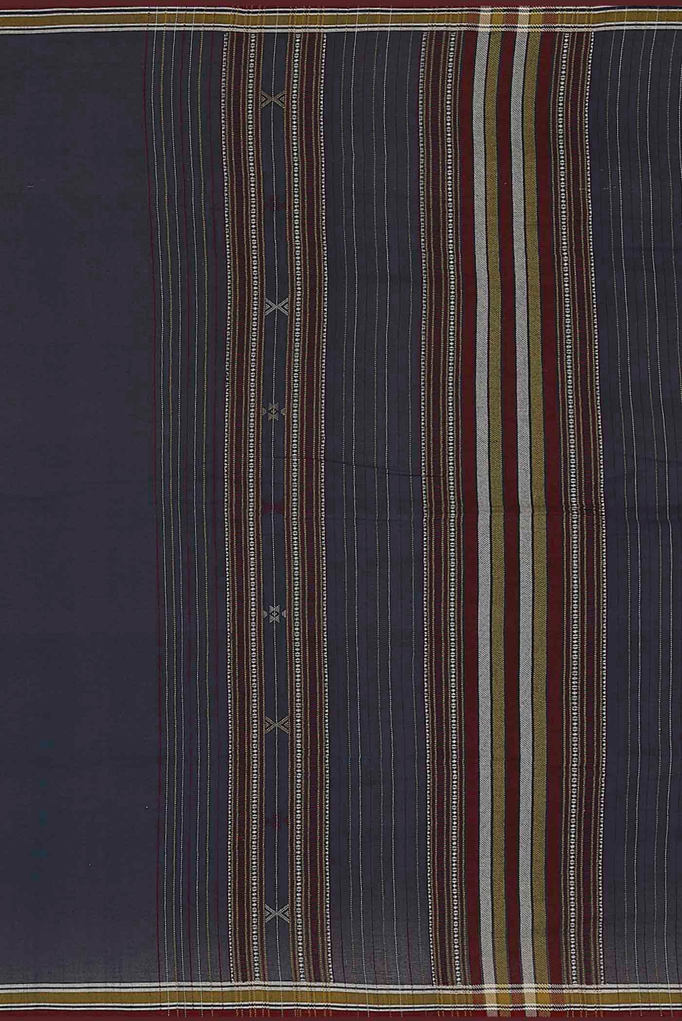 Blue Handloom Cotton Saree