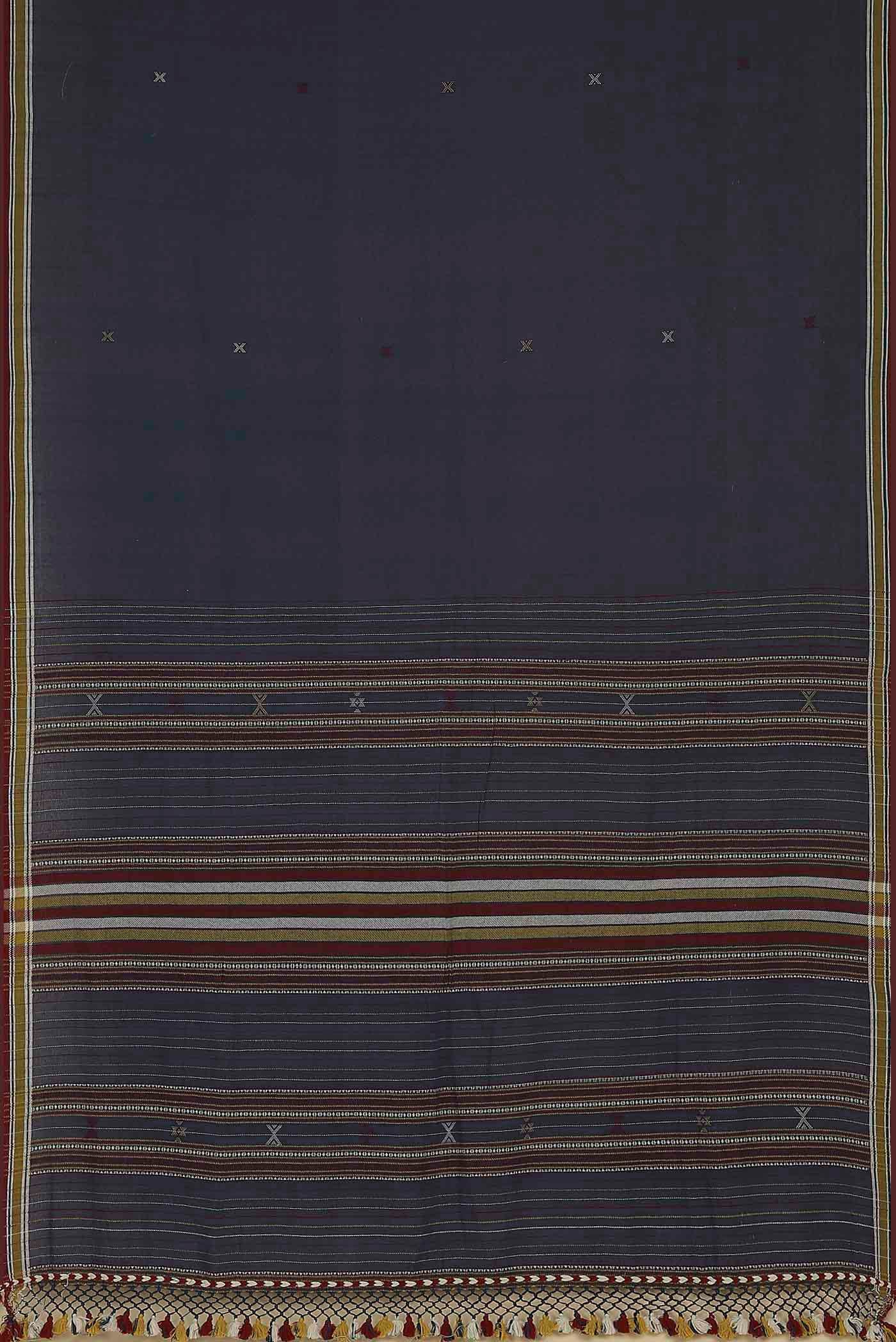Blue Handloom Cotton Saree