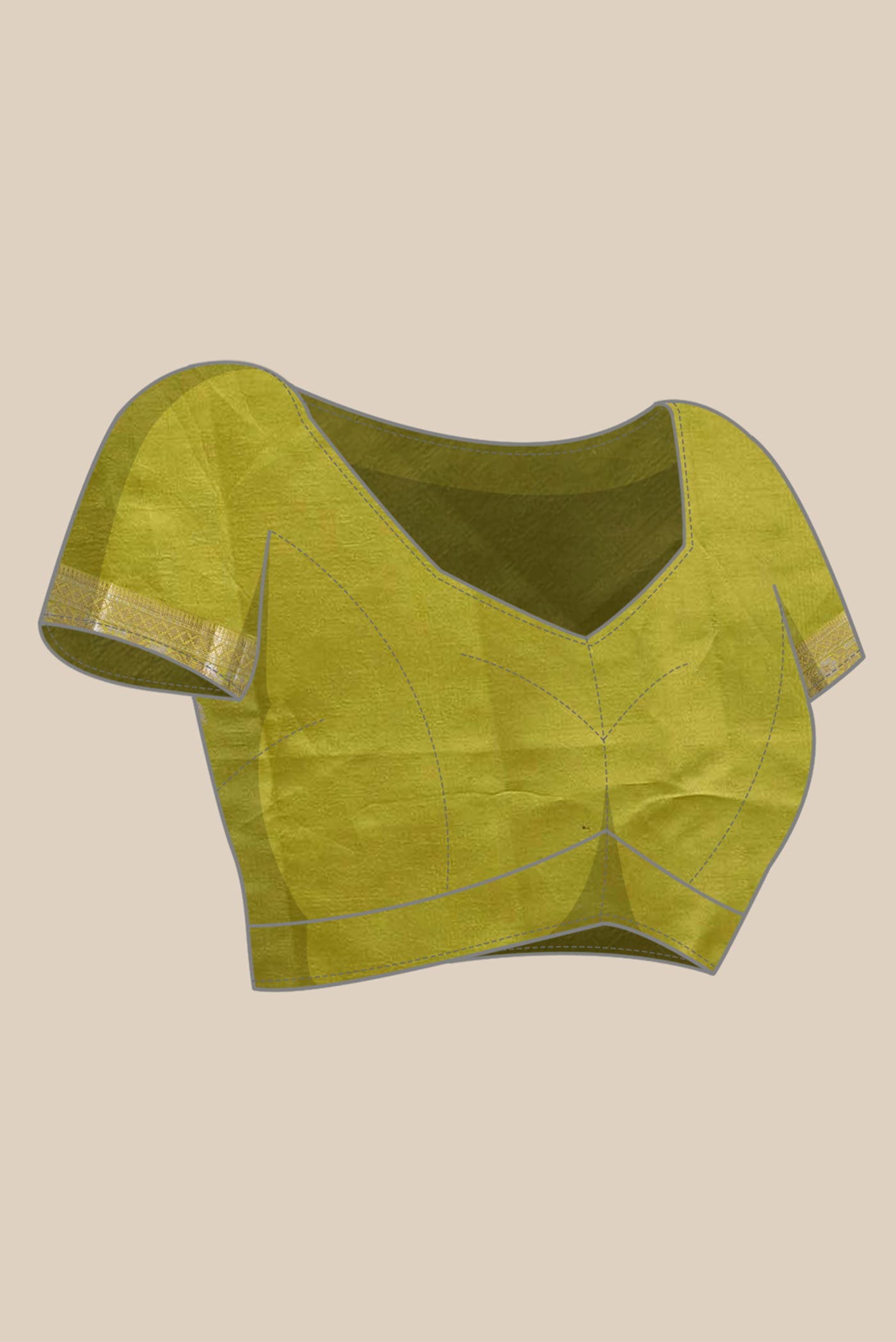 Green Banarasi Raw Silk Saree