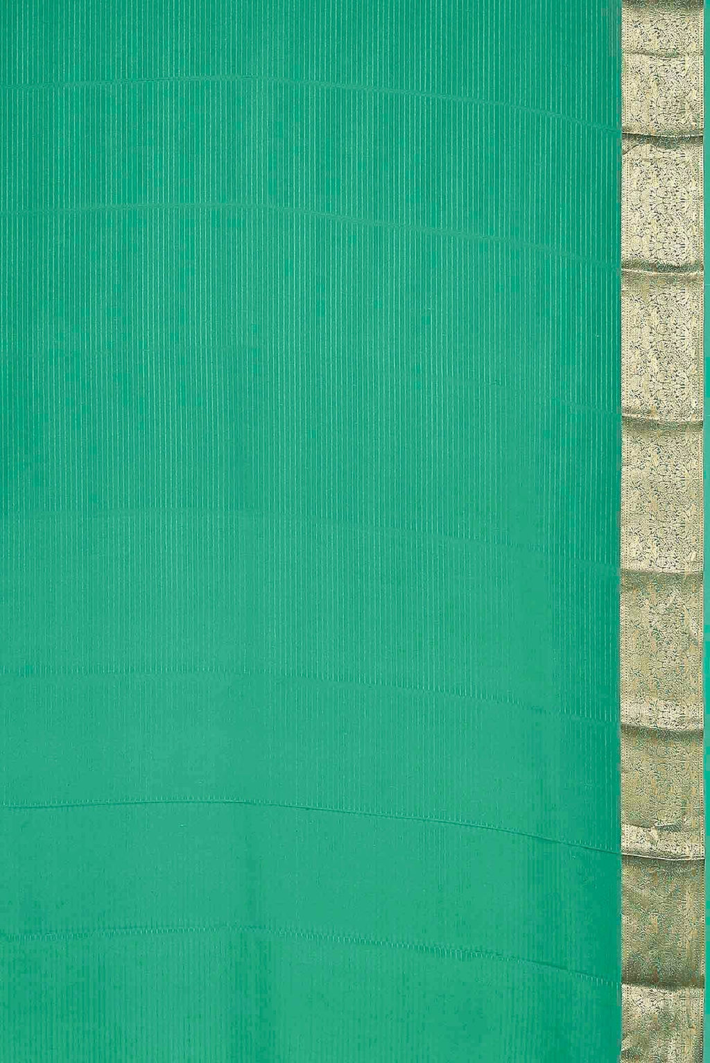 Green Mysore Crepe Saree