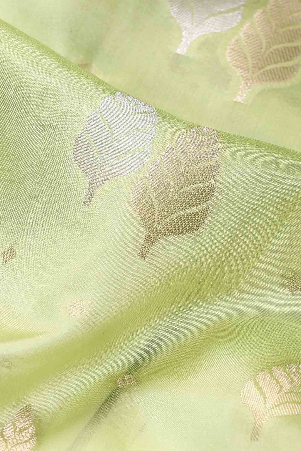Green Banarasi Raw Silk Saree