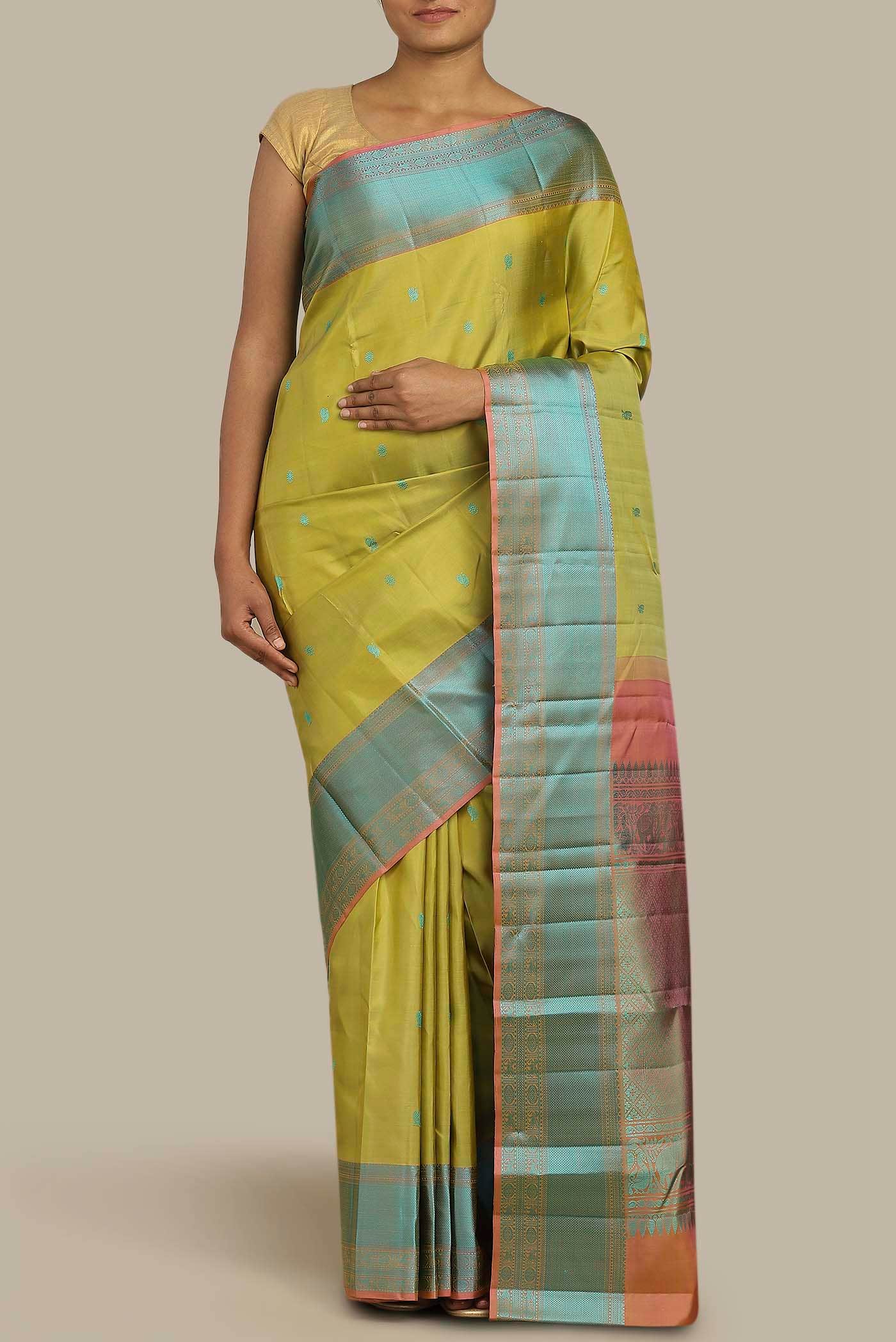 Green Kanchipuram Silk Saree