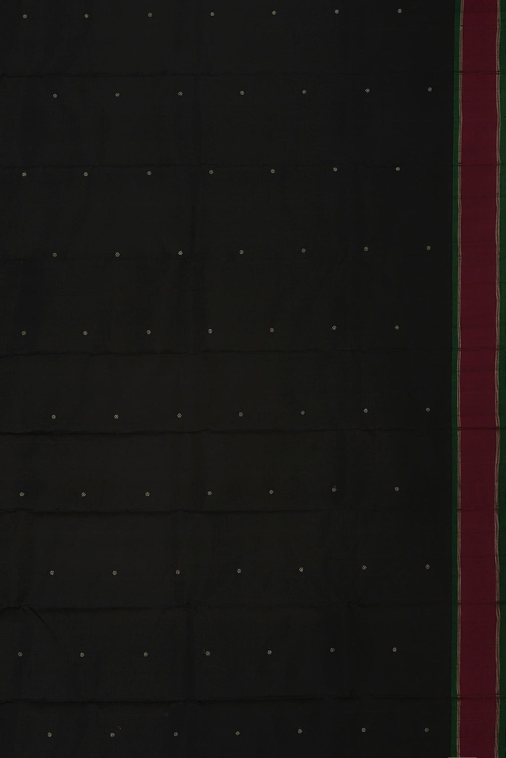 Pure Silk Pure Zari Black Kanchipuram Saree