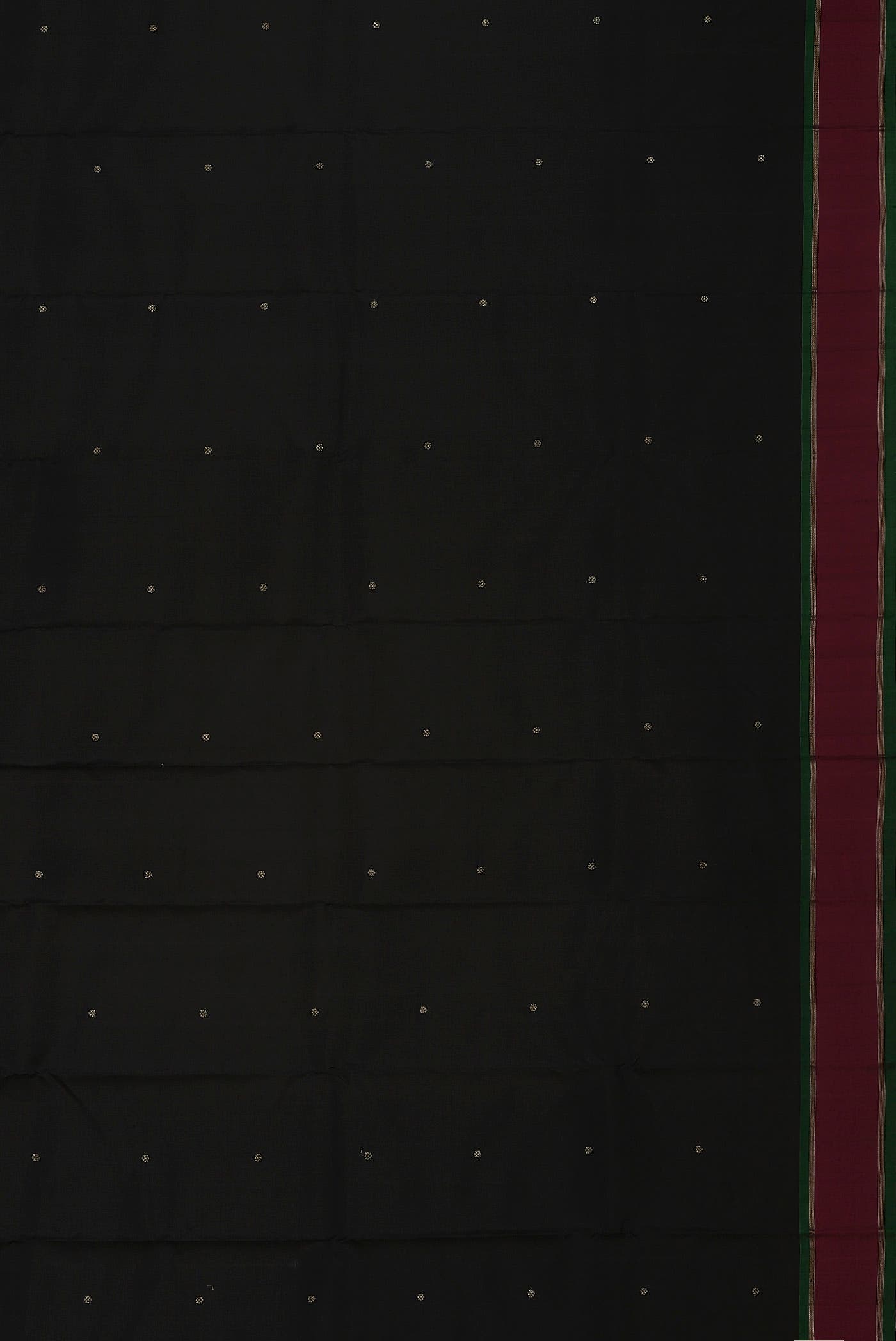 Pure Silk Pure Zari Black Kanchipuram Saree