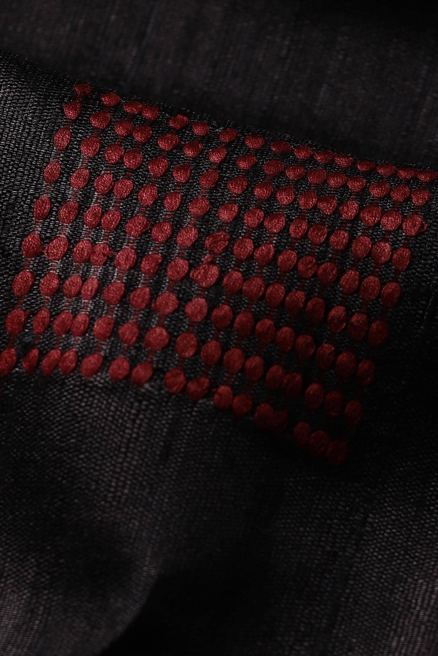 Black Bhagalpuri Tussar Silk Saree