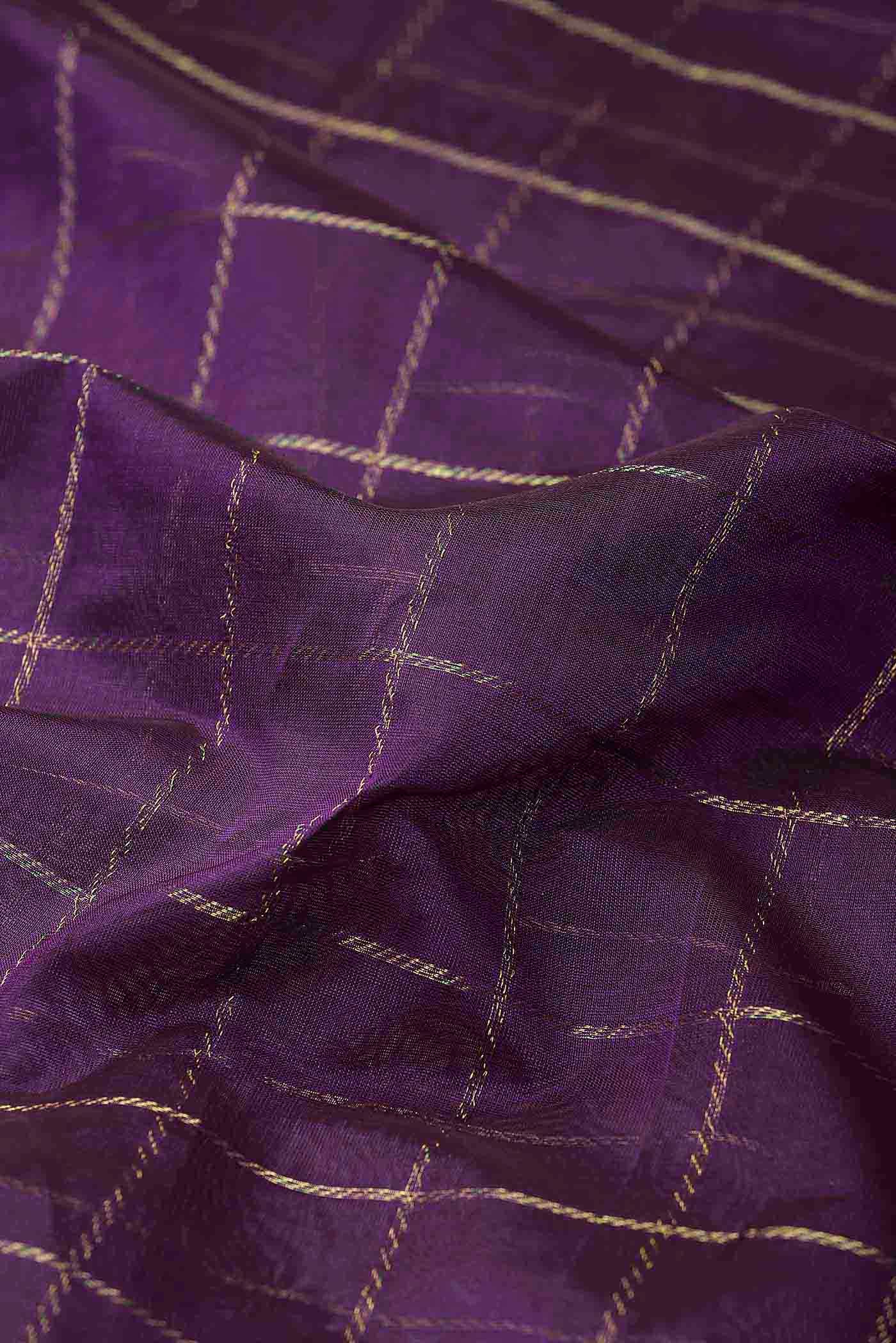 Violet Silk Cotton Saree