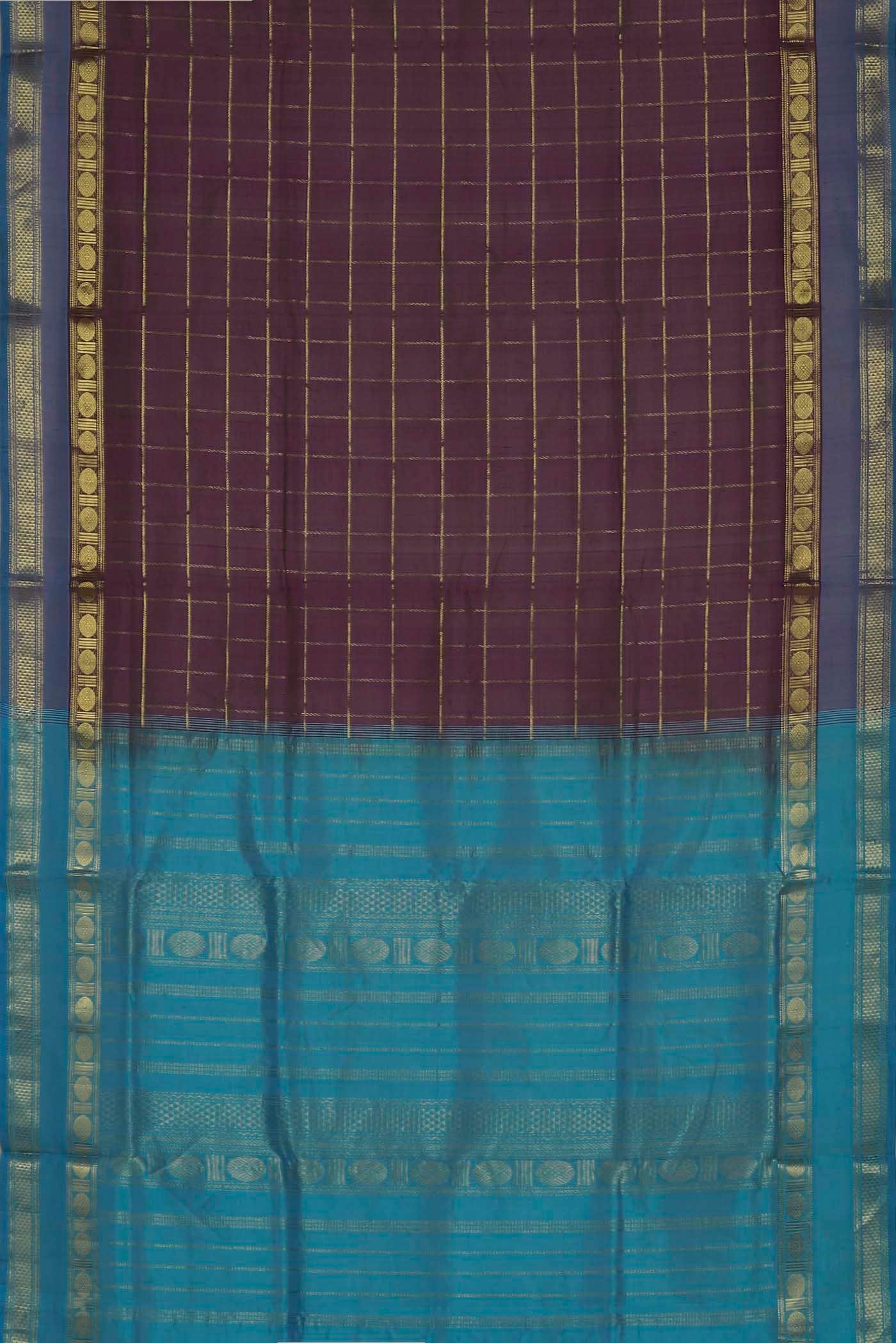 Violet Silk Cotton Saree