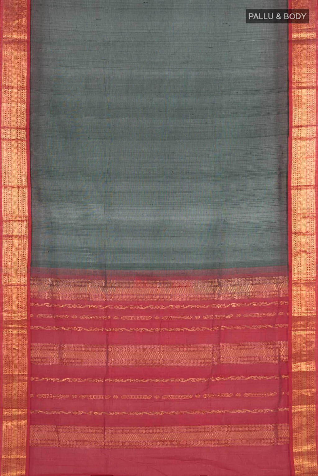 Bottle Green Silk Cotton Saree