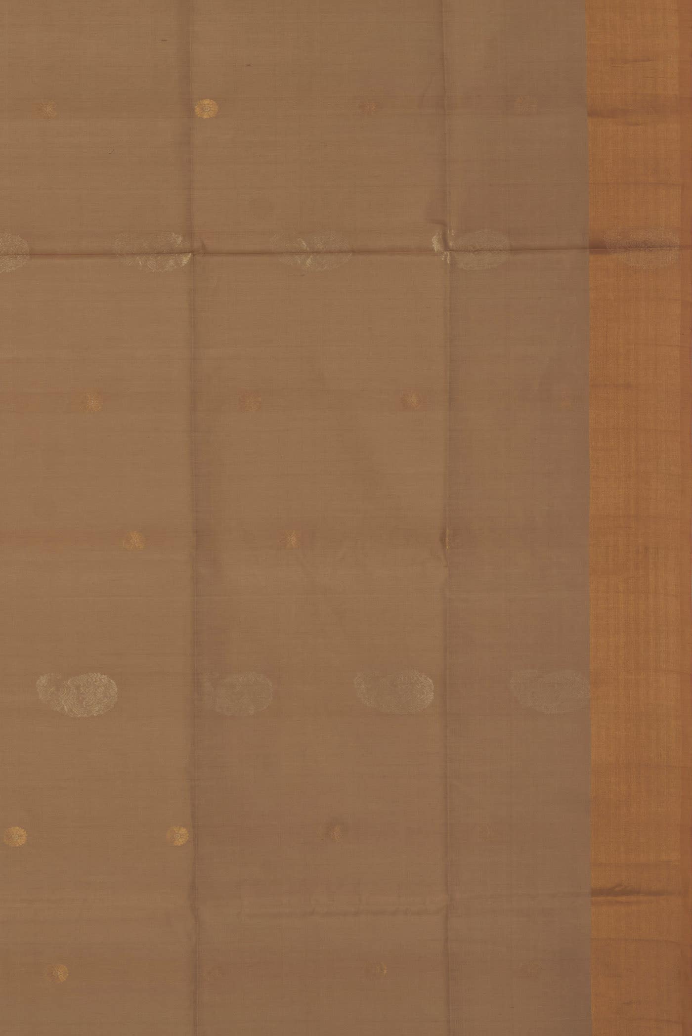 Beige Silk Cotton Saree