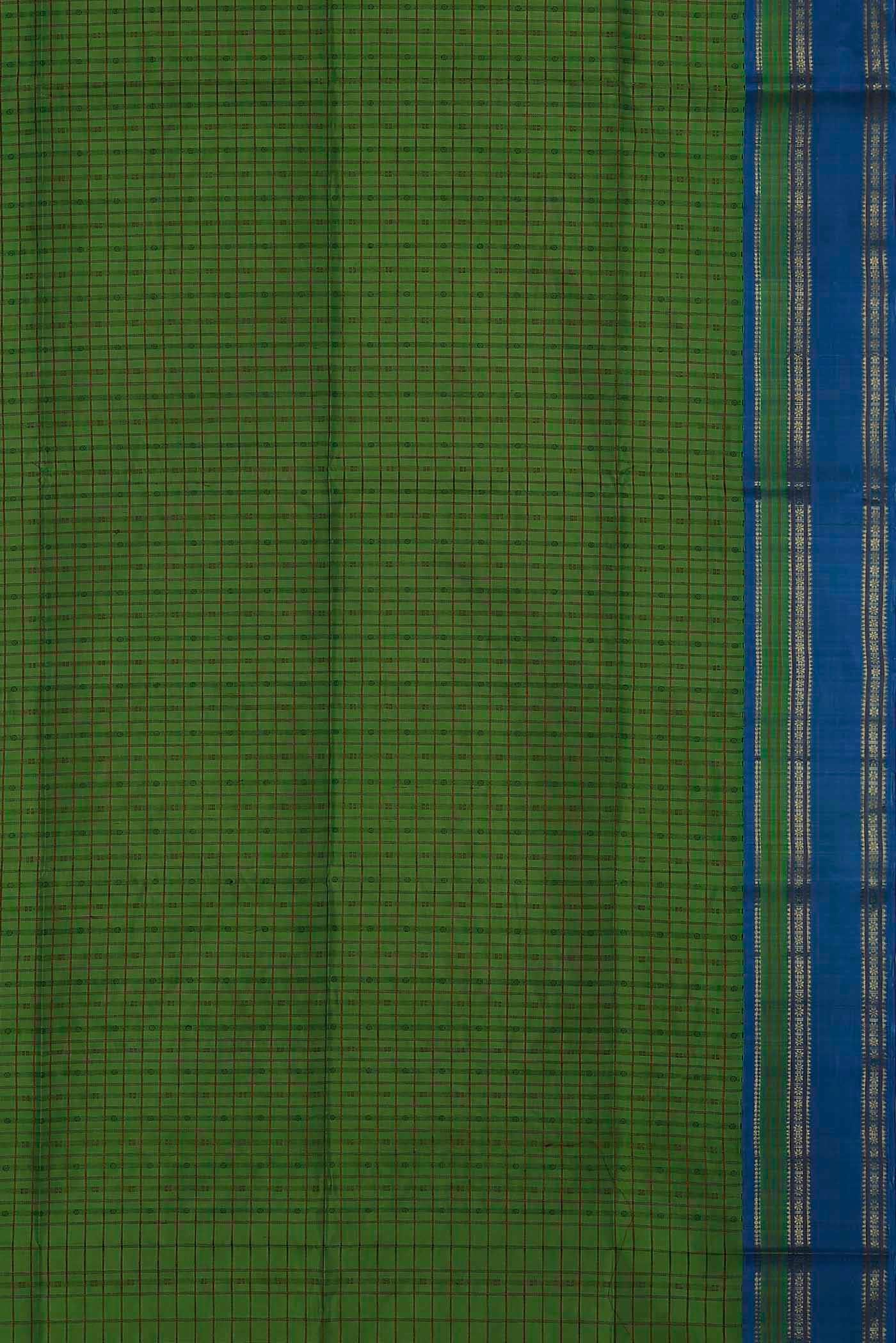 Green Silk Cotton Saree