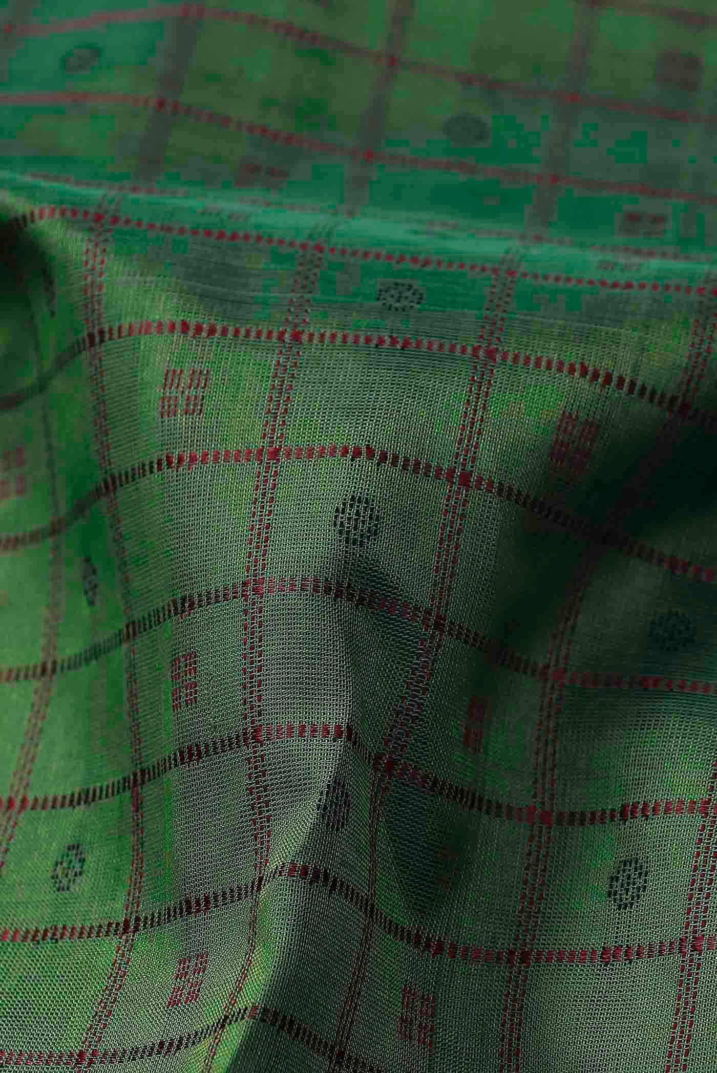 Green Silk Cotton Saree