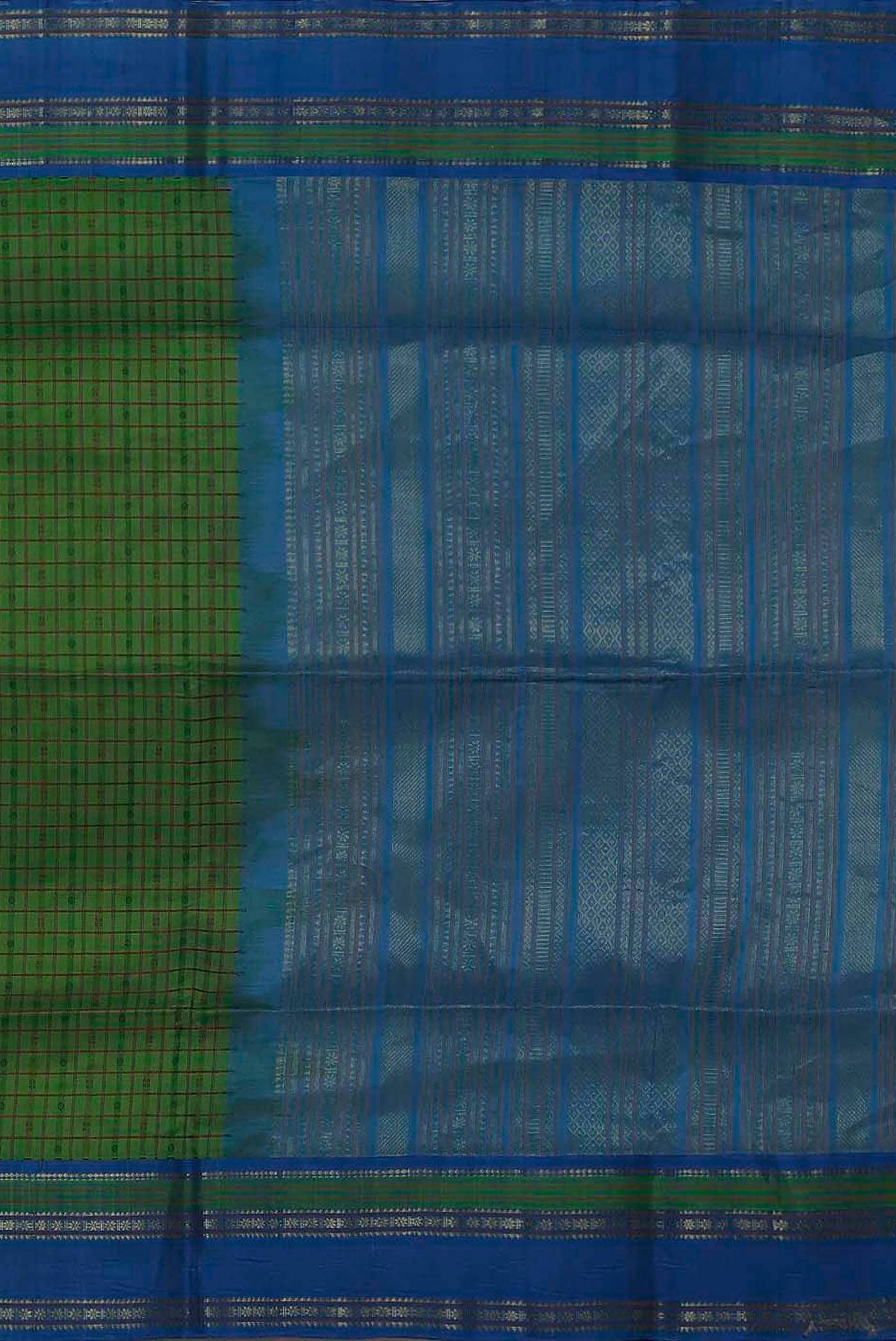 Green Silk Cotton Saree