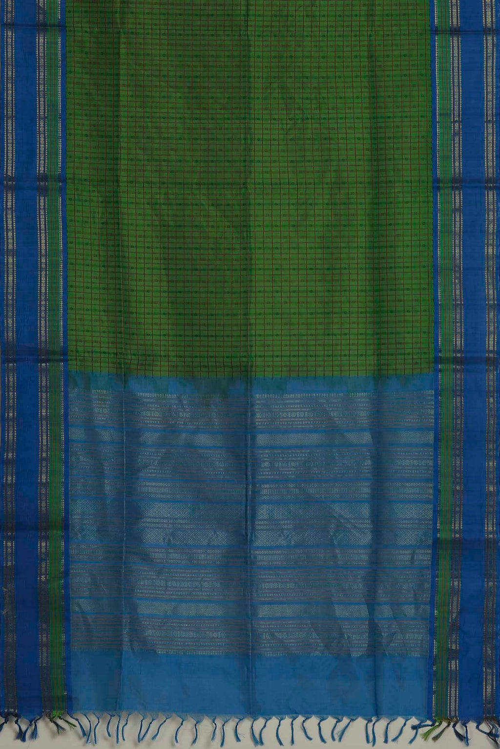 Green Silk Cotton Saree