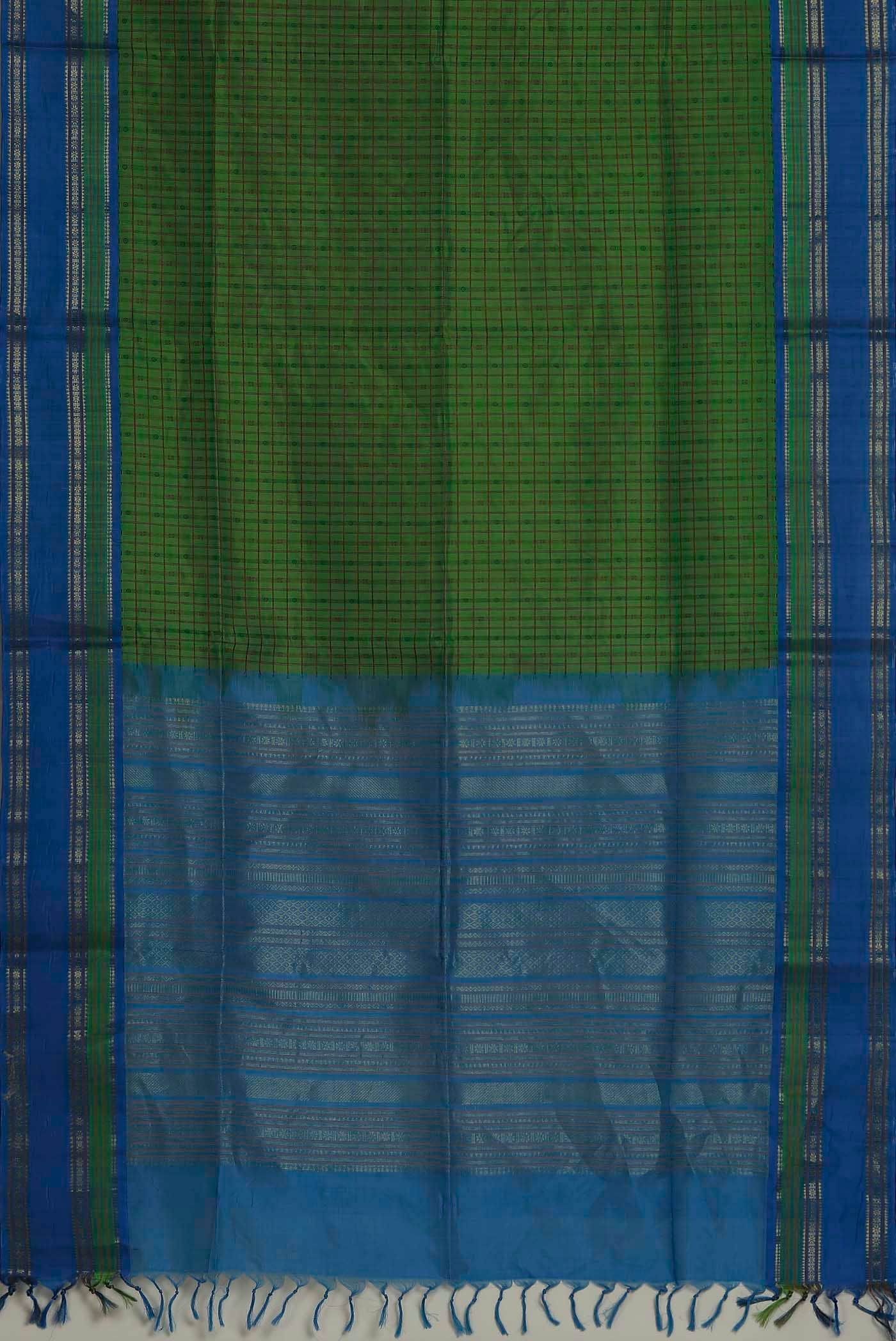 Green Silk Cotton Saree