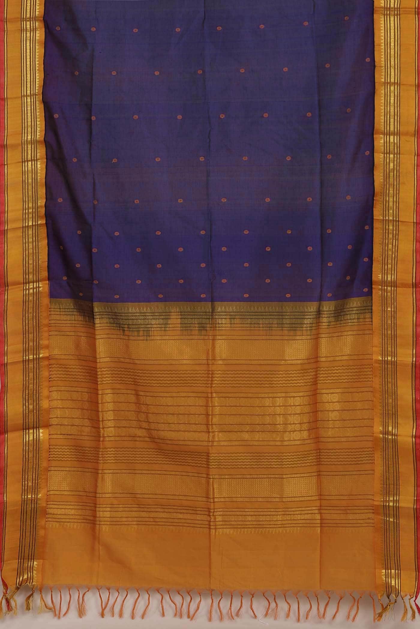 Blue Silk Cotton Saree