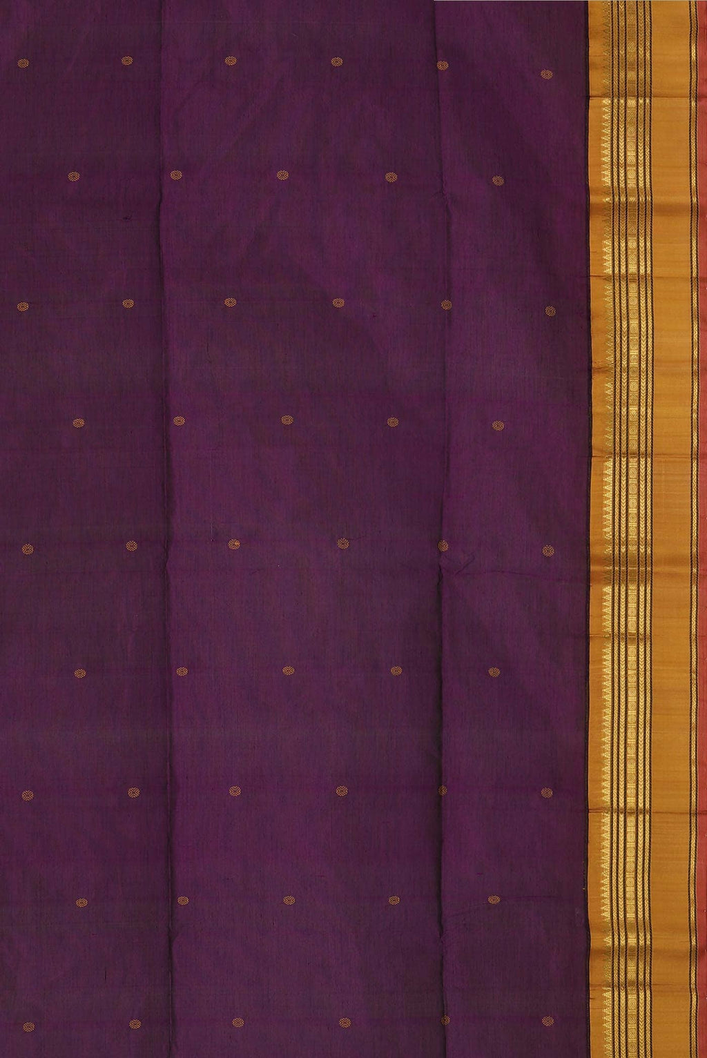 Purple Silk Cotton Saree