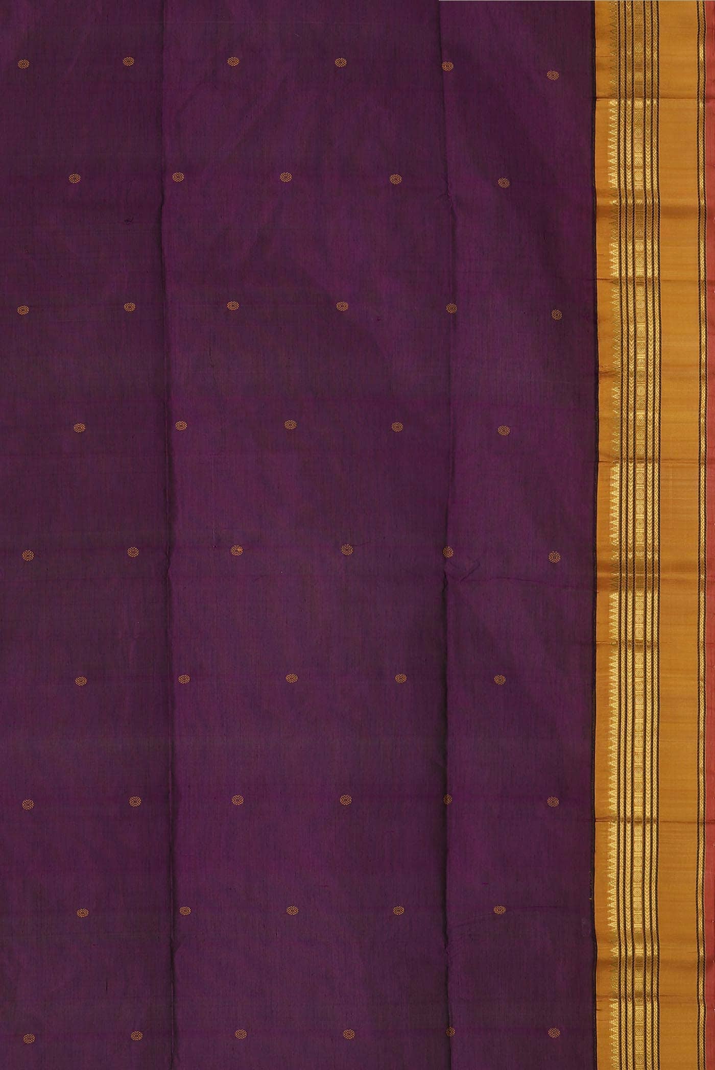 Purple Silk Cotton Saree