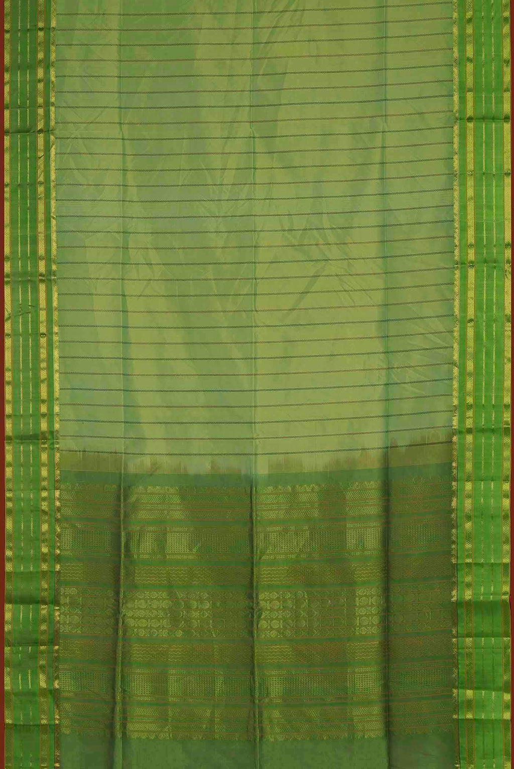 Green Silk Cotton Saree