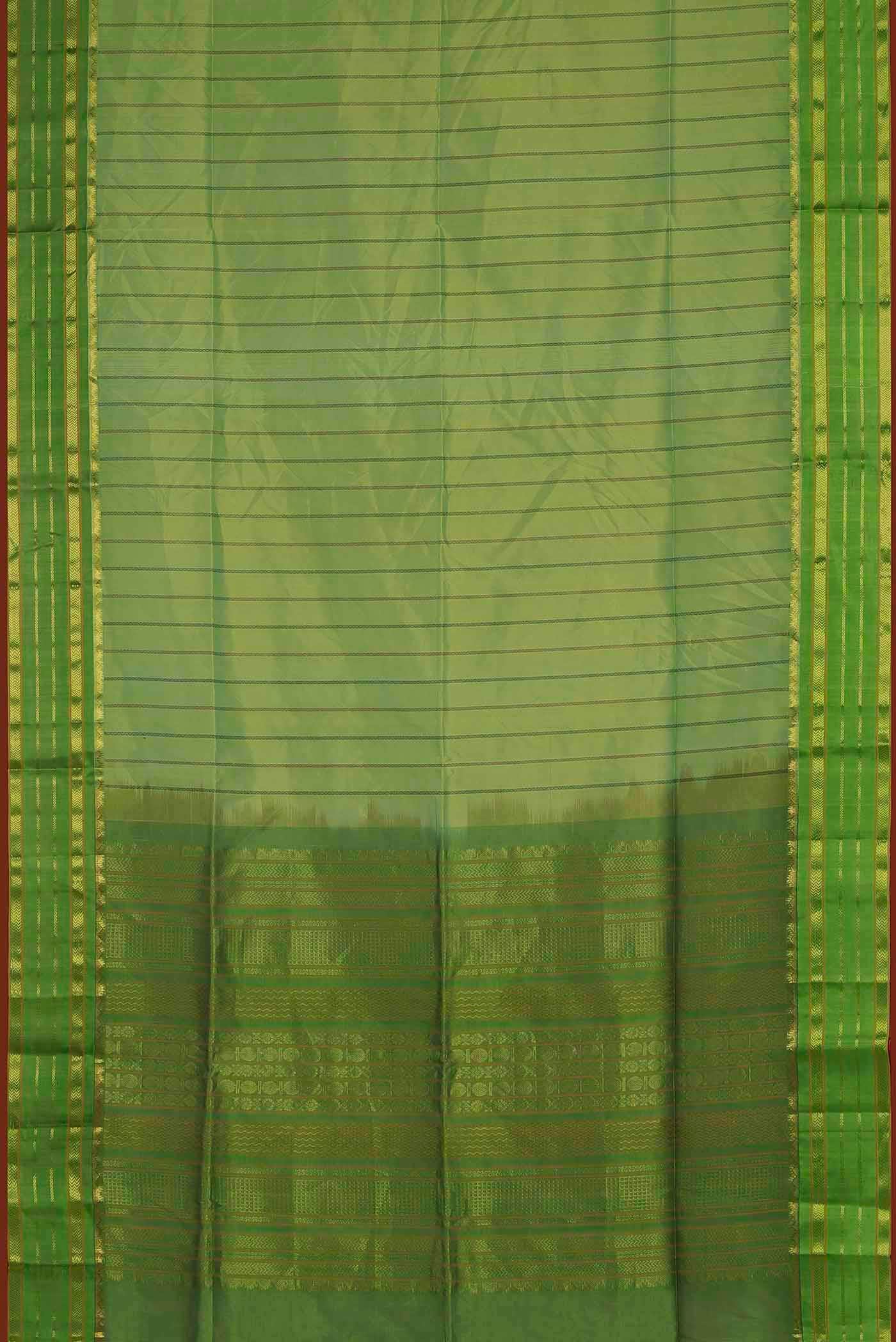 Green Silk Cotton Saree