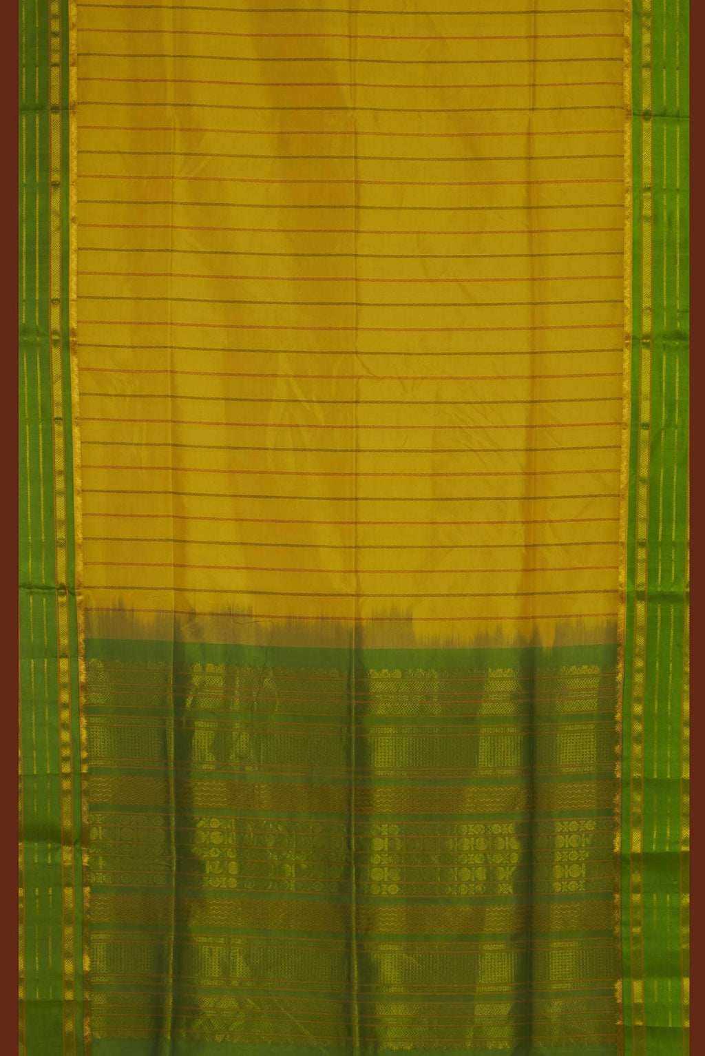Yellow Coimbatore Silk Cotton Saree