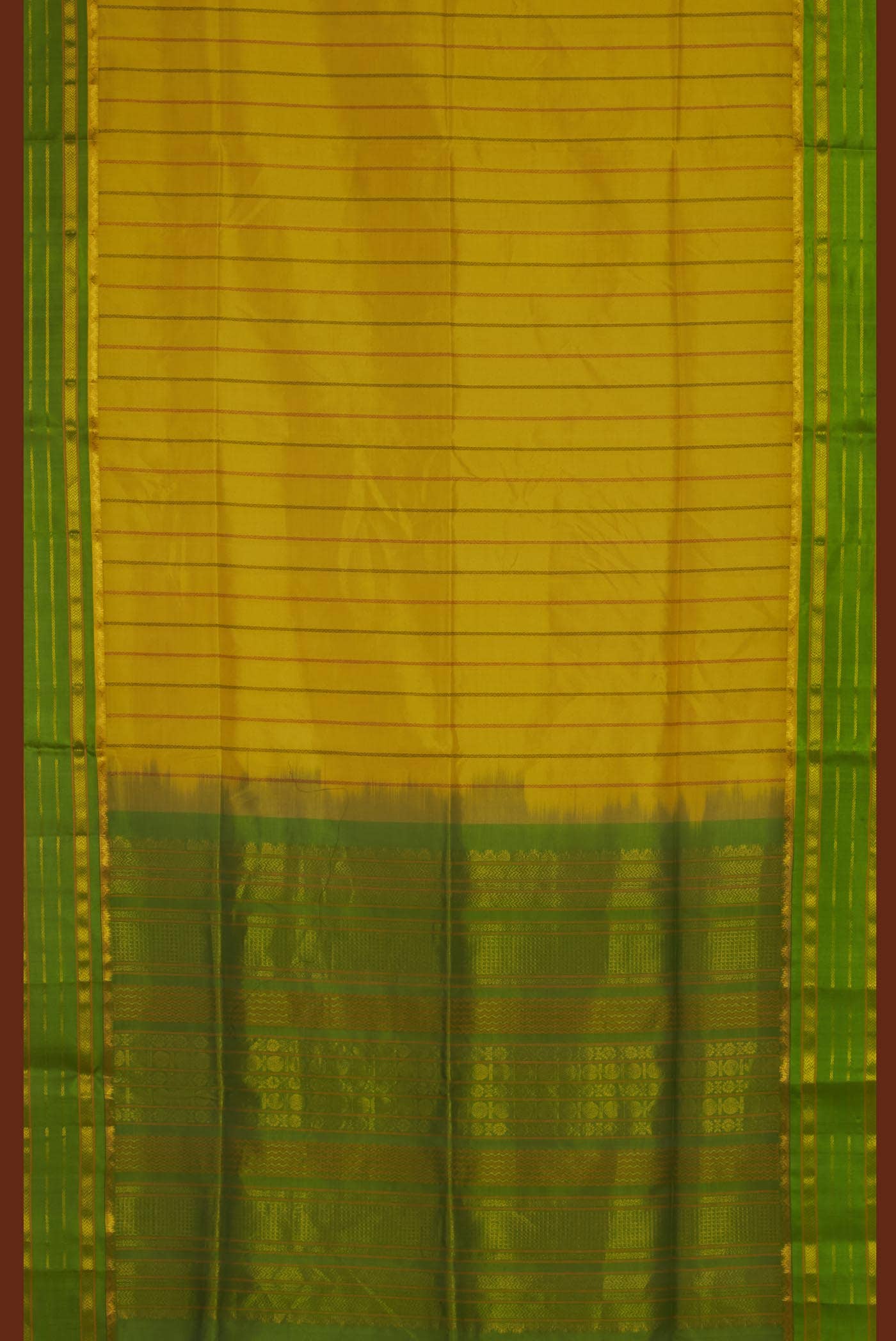 Yellow Coimbatore Silk Cotton Saree